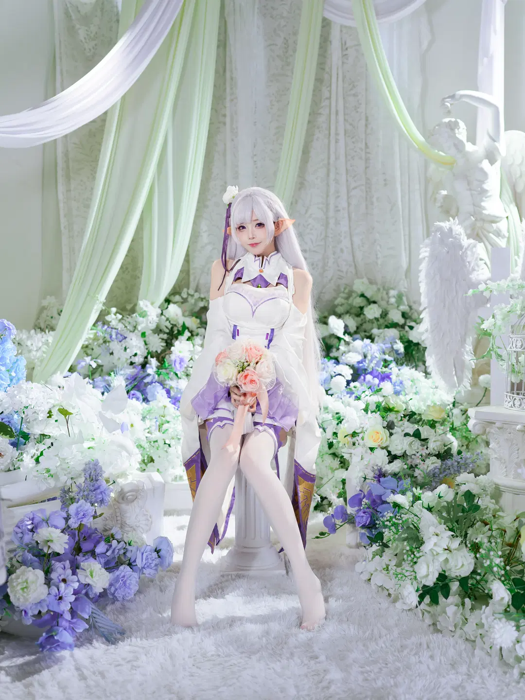 【爱蜜莉雅cos】从零开始的异世界生活 纯白花嫁风精灵少女 - 猫活150 - 第3张