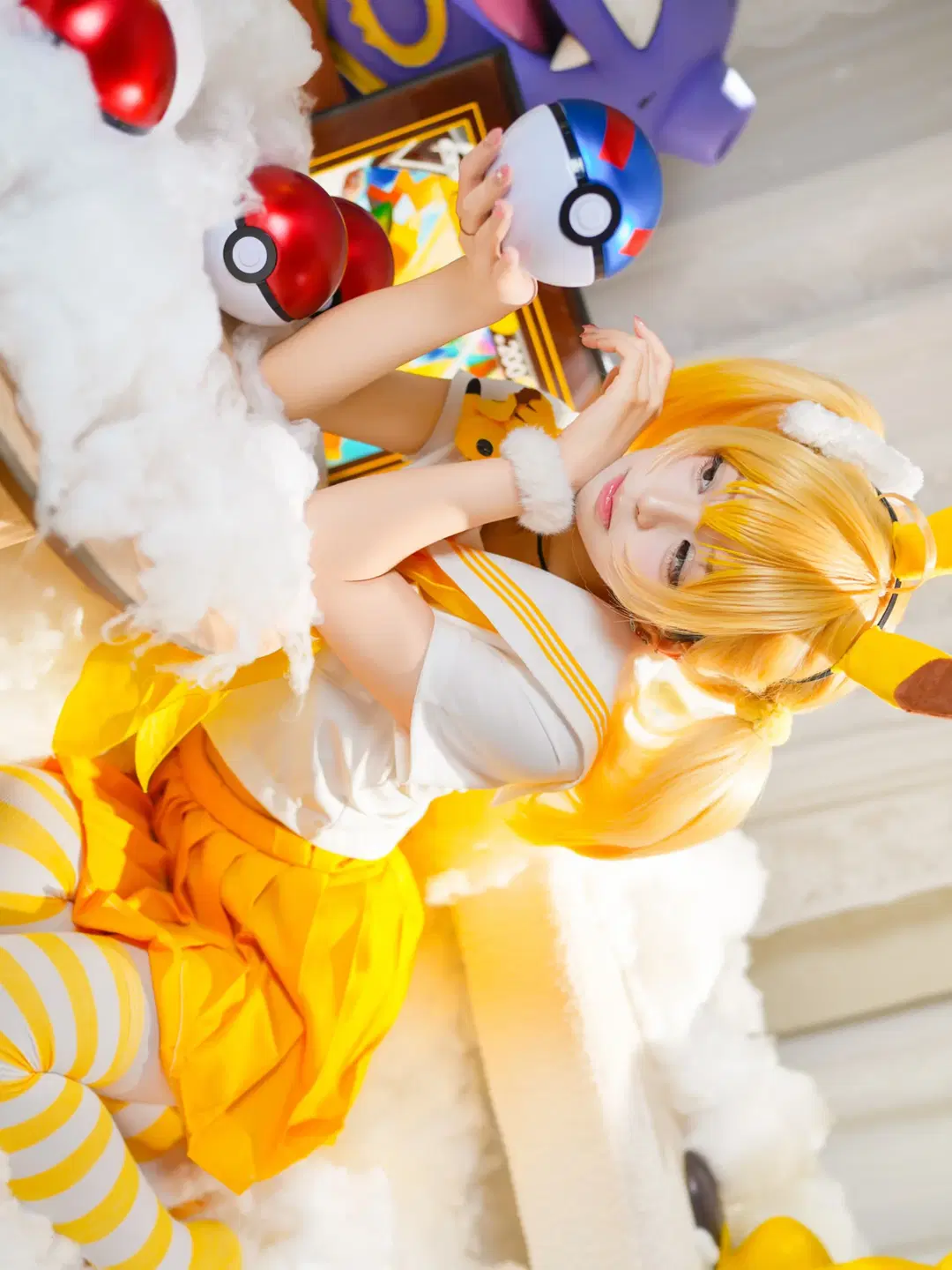 【皮卡丘cos】宝可梦黄色系穿搭，元气少女十万伏特警告 - 猫活150 - 第5张