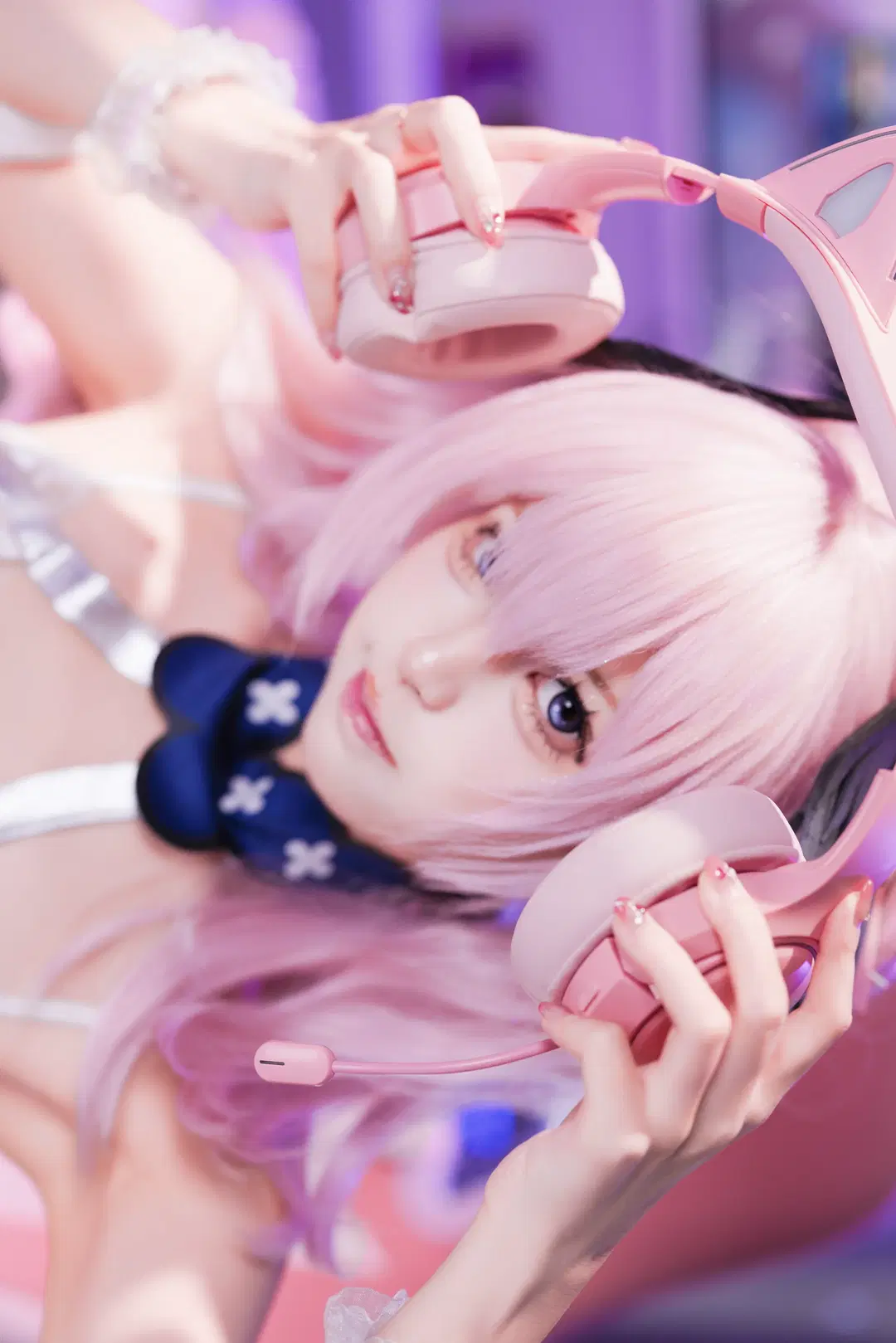 [Shimoe Koharu cosplay] Blue Archive Routine in a Pink Gaming Room by 猫活150 - Image 6