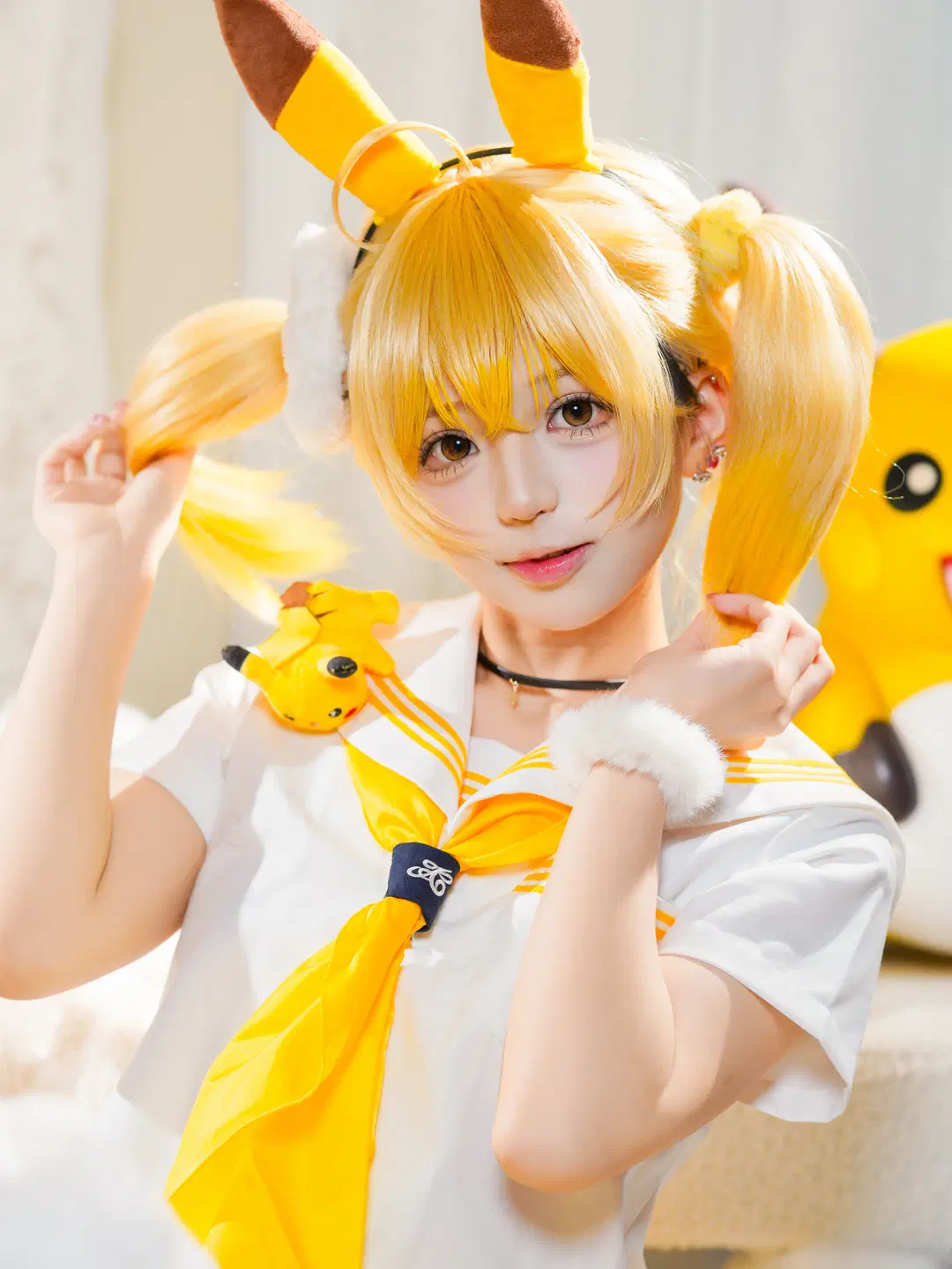 【ピカチュウ コスプレ】ポケットモンスターの元気いっぱいイエロー系写真集 - 猫活150 - 2枚目