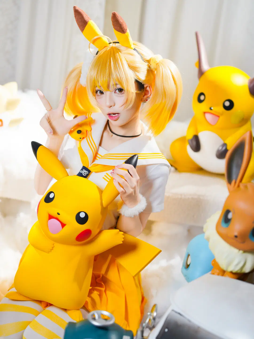 【ピカチュウ コスプレ】ポケットモンスターの元気いっぱいイエロー系写真集 - 猫活150 - 6枚目