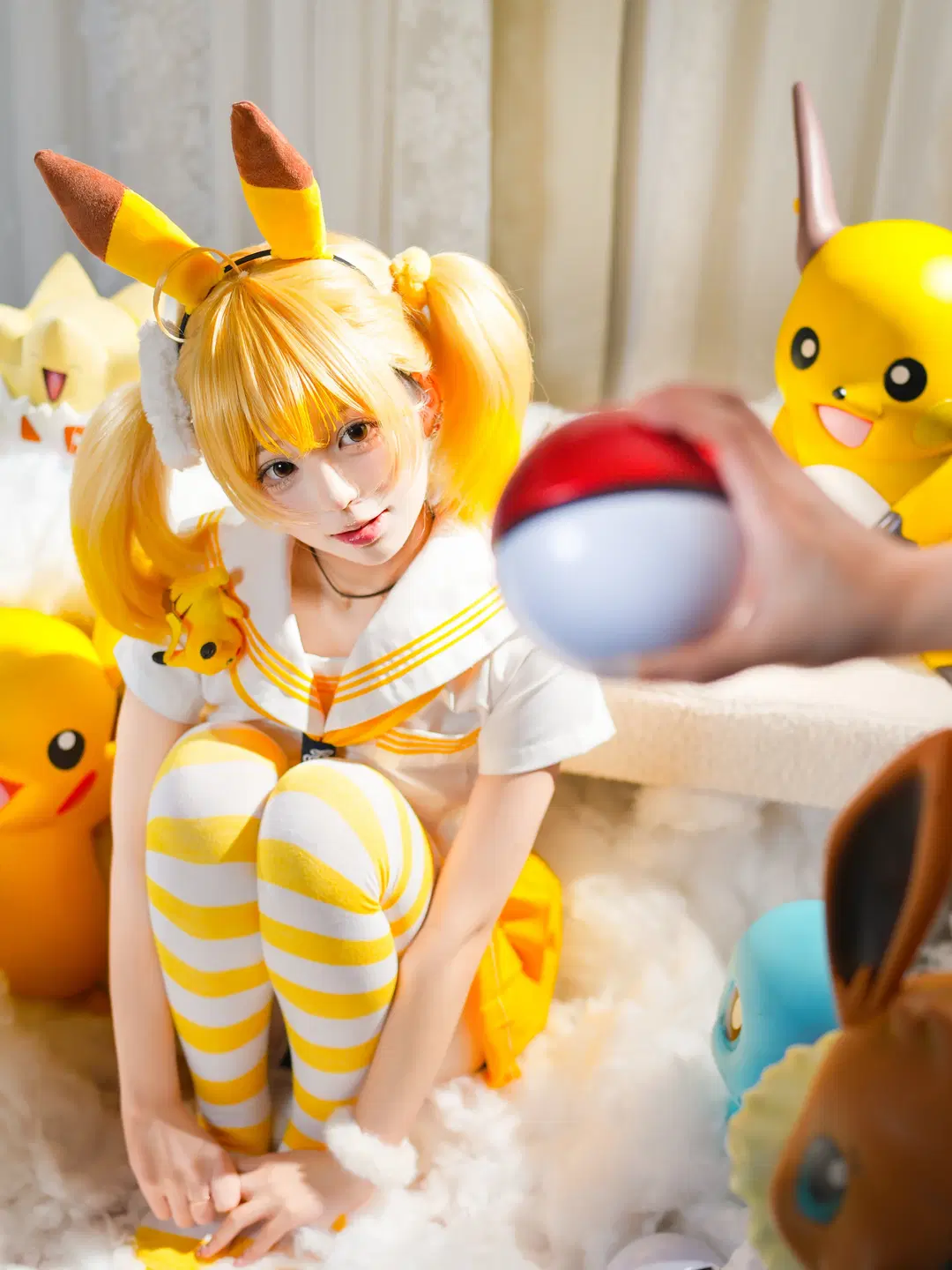 【ピカチュウ コスプレ】ポケットモンスターの元気いっぱいイエロー系写真集 - 猫活150 - 7枚目