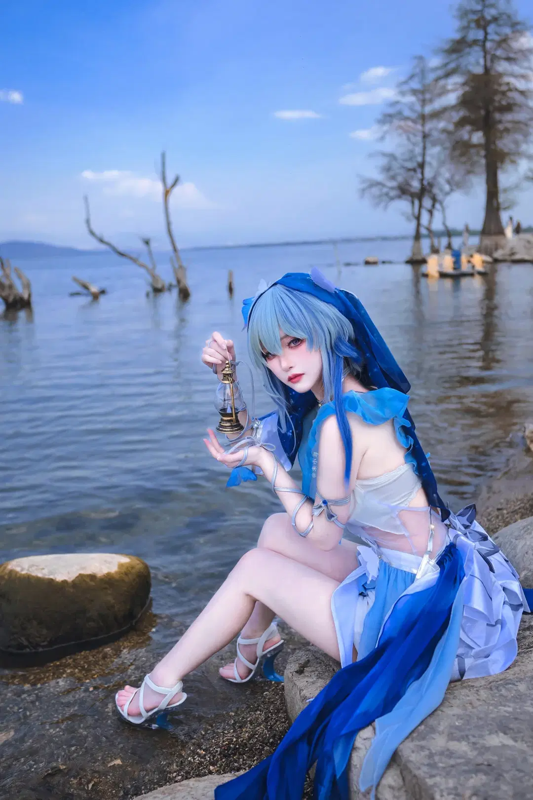 【守岸人cos】在大理洱海边，还原鸣潮里的那一抹蓝色 - 未小寻 - 第3张
