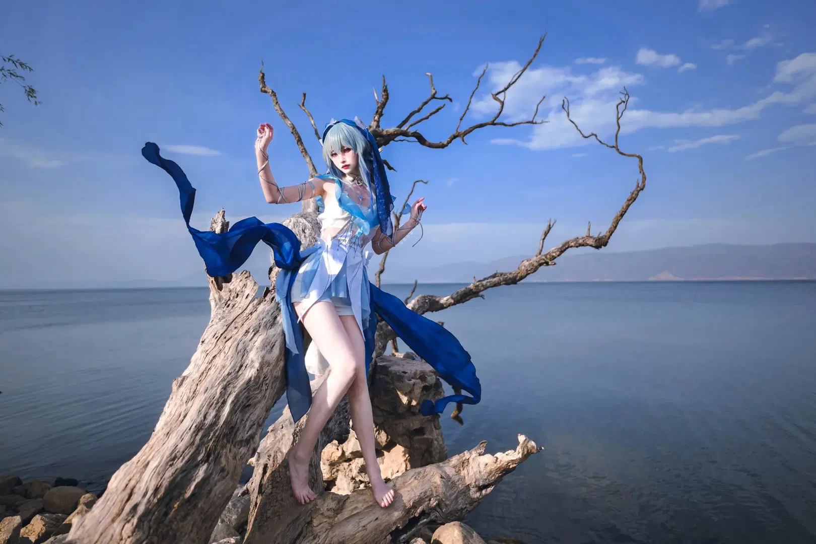 【守岸人cos】在大理洱海边，还原鸣潮里的那一抹蓝色 - 未小寻 - 第4张