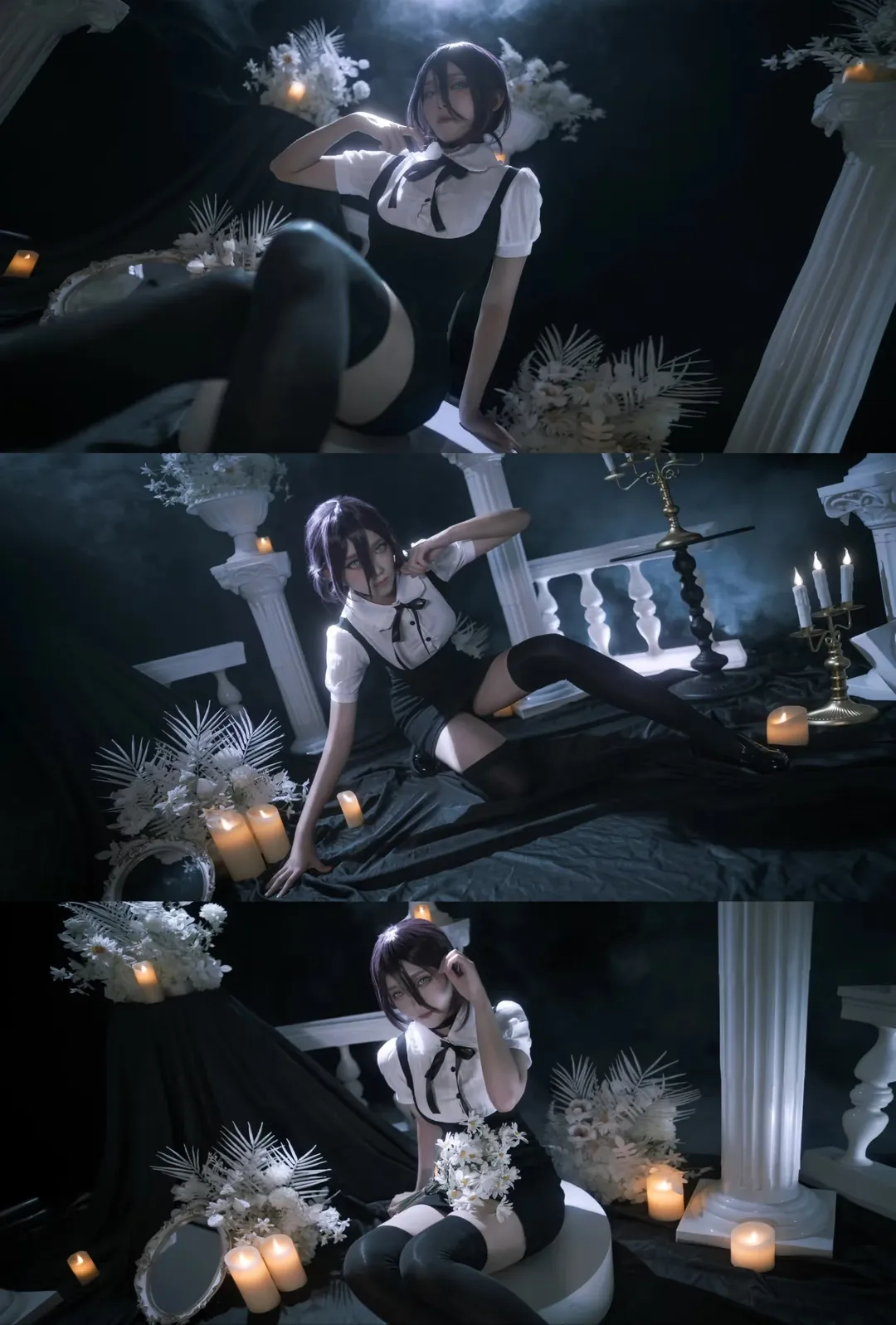 二次元cosplay, 蕾塞cos, 电锯人, 黑丝, 暗黑哥特 - 第1张
