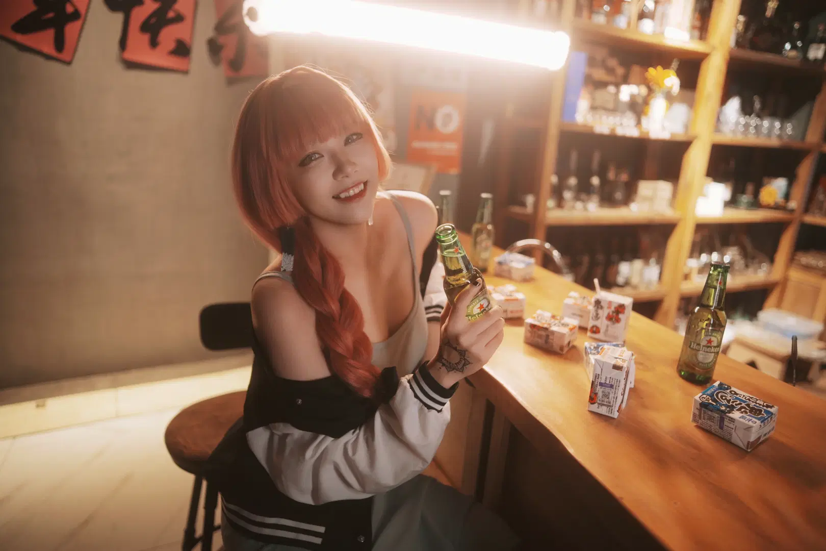 【广井菊里cos】孤独摇滚的摇滚酒蒙子，微醺感拉满 - 鱼遇雨欲与雨语 - 第10张