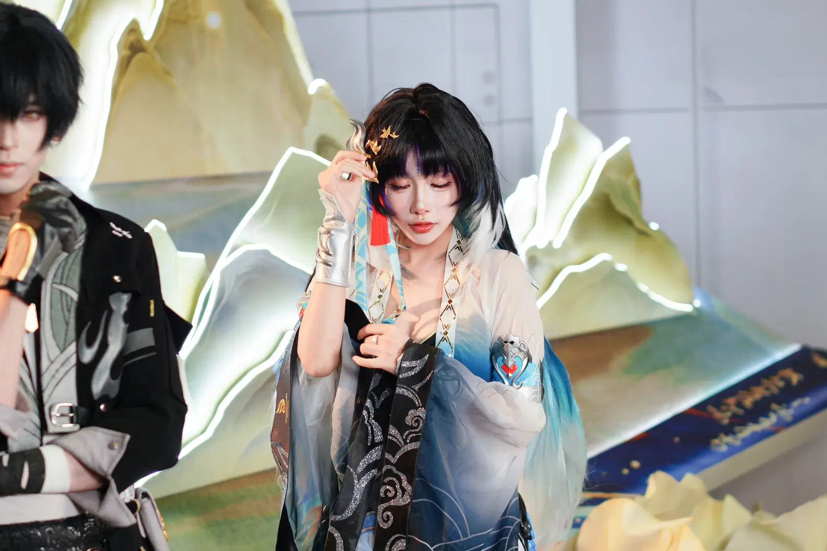 【秧秧コスプレ】鳴潮 BWブース、ヒバリのように快活なゲンレイ - 雷霆大屑绒 - 6枚目