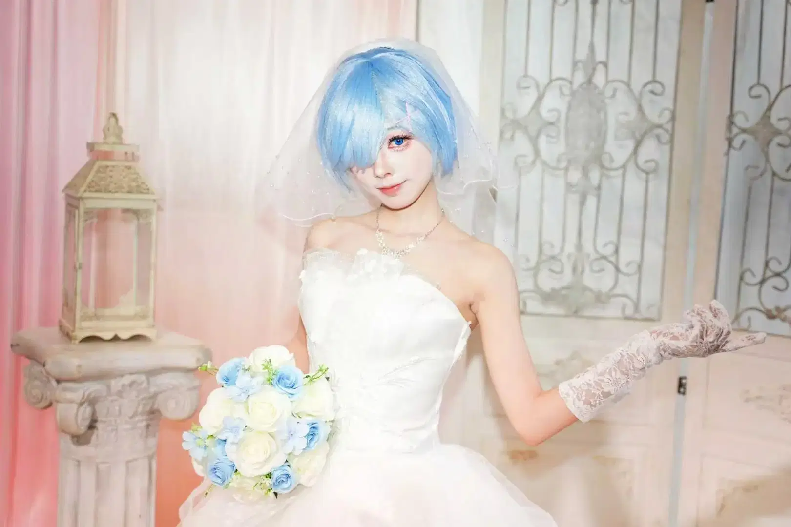 Wedding dress cosplay, Re:ZERO -Starting Life in Another World-, Anime cosplay, Rem cosplay, Wedding Rem