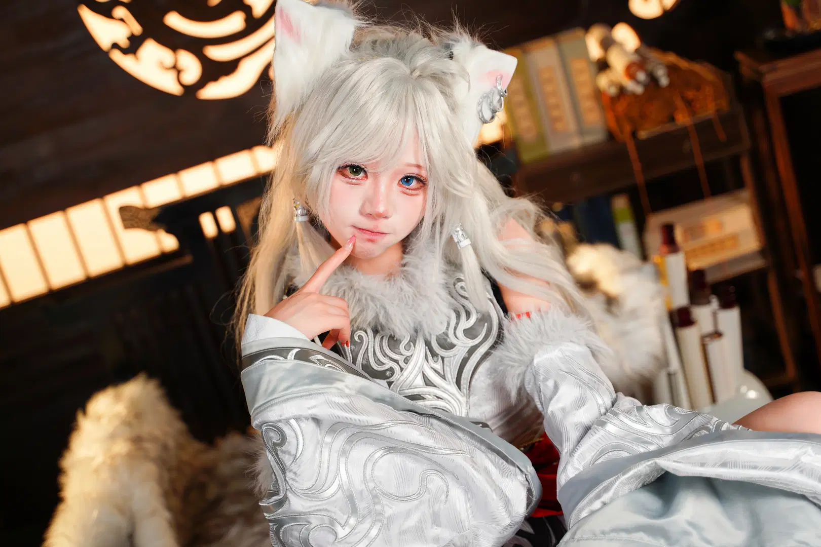 【Yin Yue cosplay】A Record of a Mortal's Journey to Immortality: The Silver-Haired Fox-Eared Maiden by Your Side in Life and Death by 雷霆大屑绒 - Image 4
