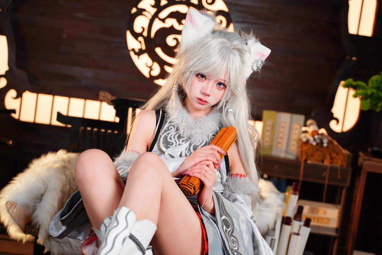 【Yin Yue cosplay】A Record of a Mortal's Journey to Immortality: The Silver-Haired Fox-Eared Maiden by Your Side in Life and Death by 雷霆大屑绒 - Image 6