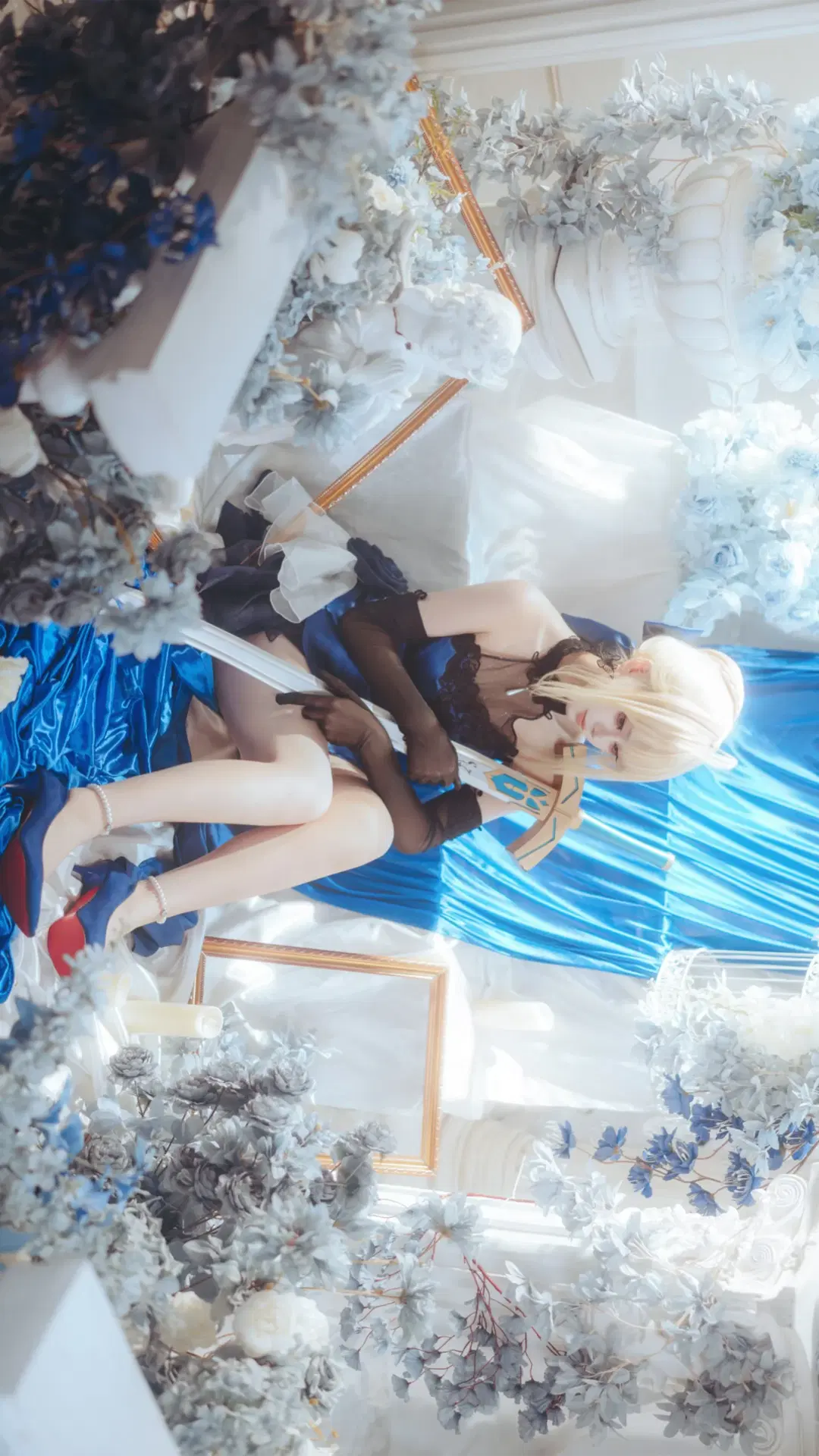 【阿尔托莉雅cos】Fate蓝礼服拍摄记录 - 企鹅泡澡 - 第2张