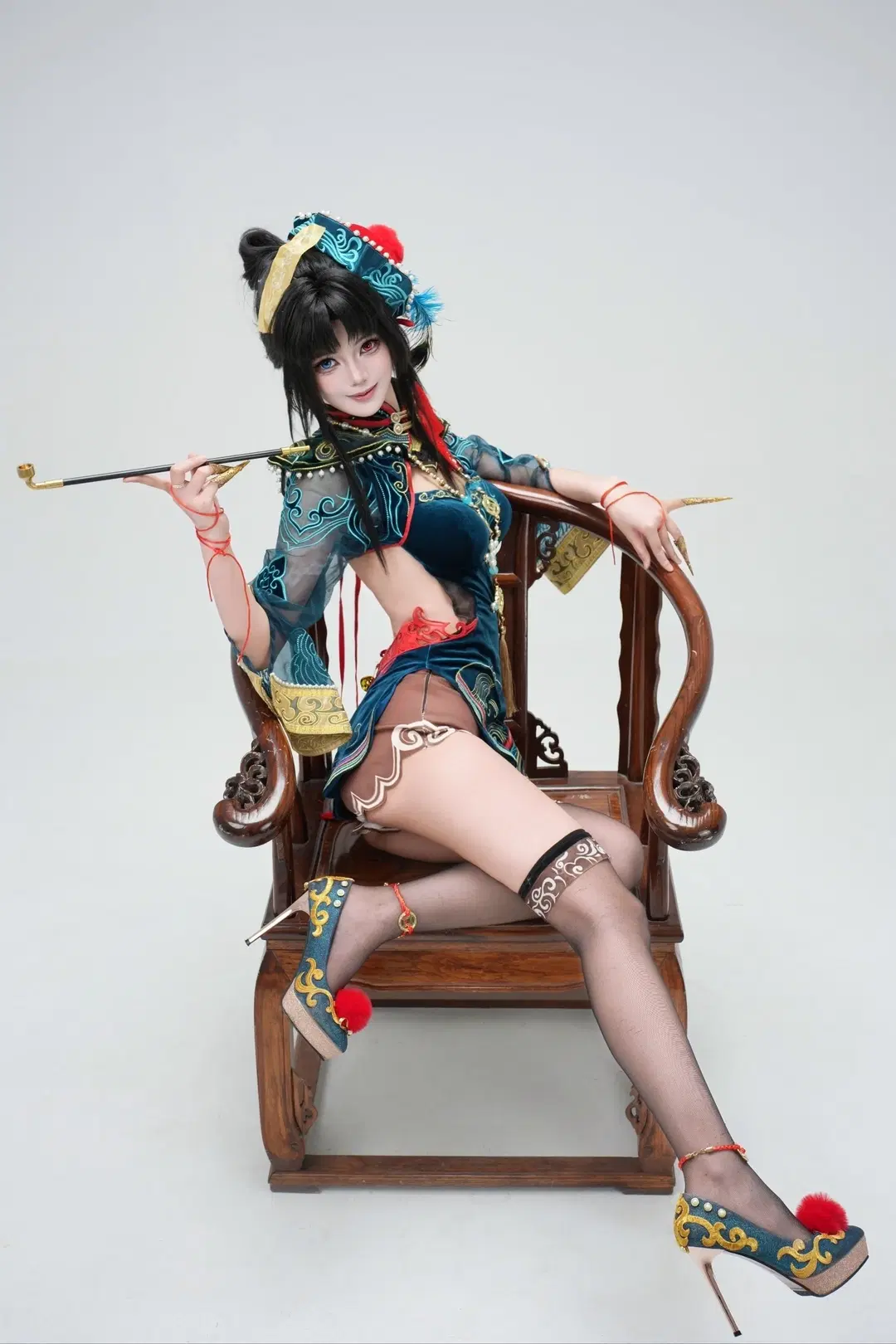 cosplay, 玉玲珑cos, 永劫无间, 小僵尸, 丝袜