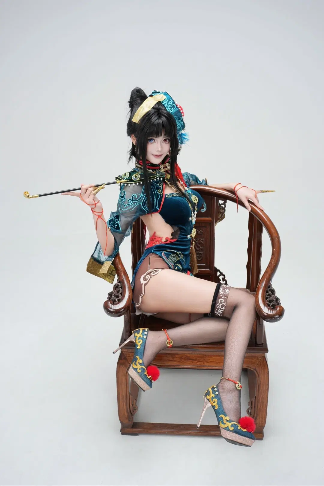 【玉玲珑コスプレ】小キョンシー姿で奇襲へ！もう『NARAKA: BLADEPOINT』で味方のプレッシャーも怖くない - 黎 - 2枚目