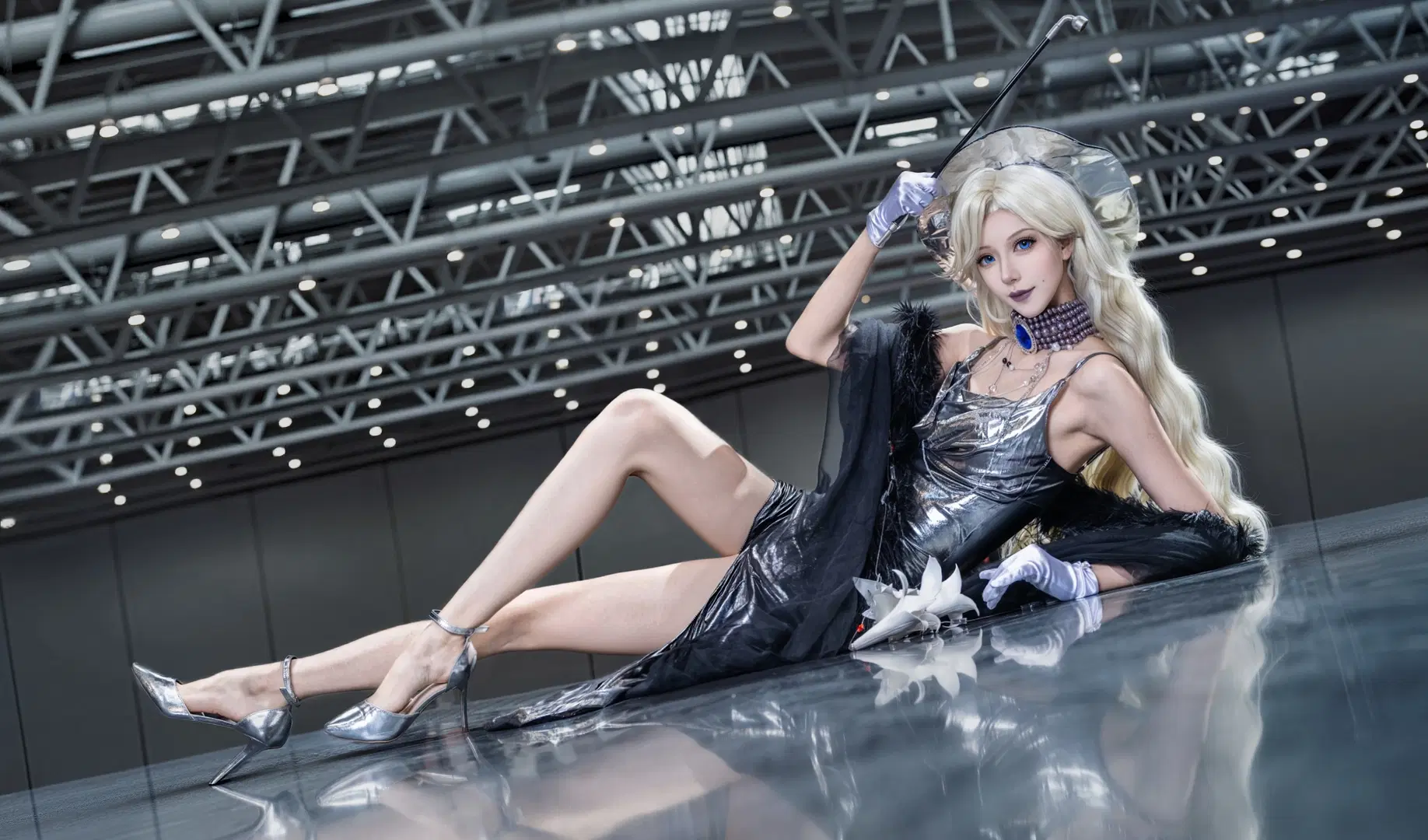 【ヴァトゥール コスプレ】『無期迷途』冷艶に佇む白銀の幻影 - 北京摄影-卡尔 - 3枚目