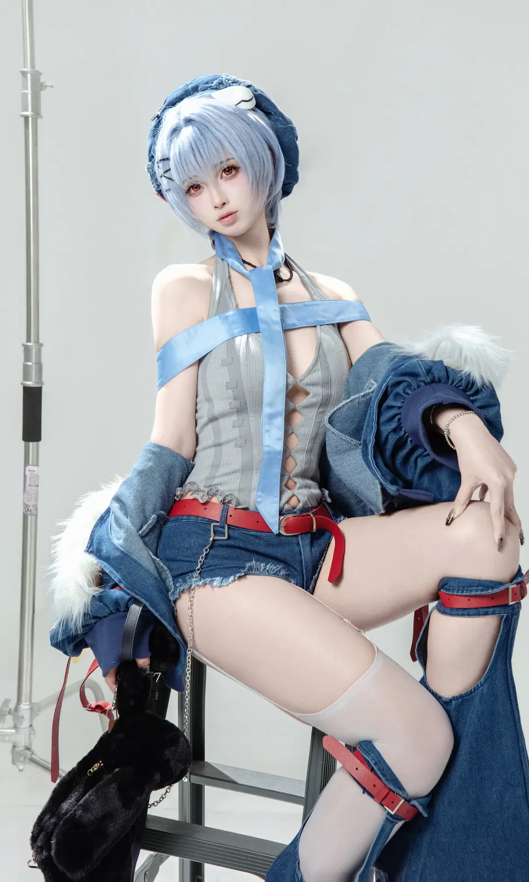cosplay, 绫波丽cos, EVA, 白丝, 姿势参考