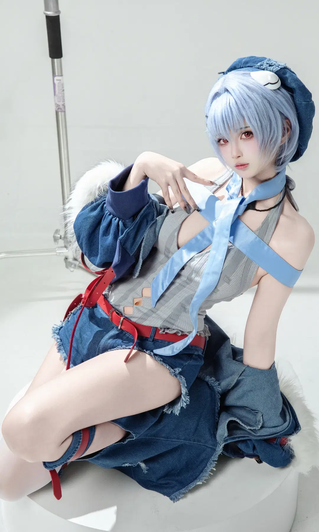 綾波麗cos, EVA, 白棚, 搖滾風, 絲襪