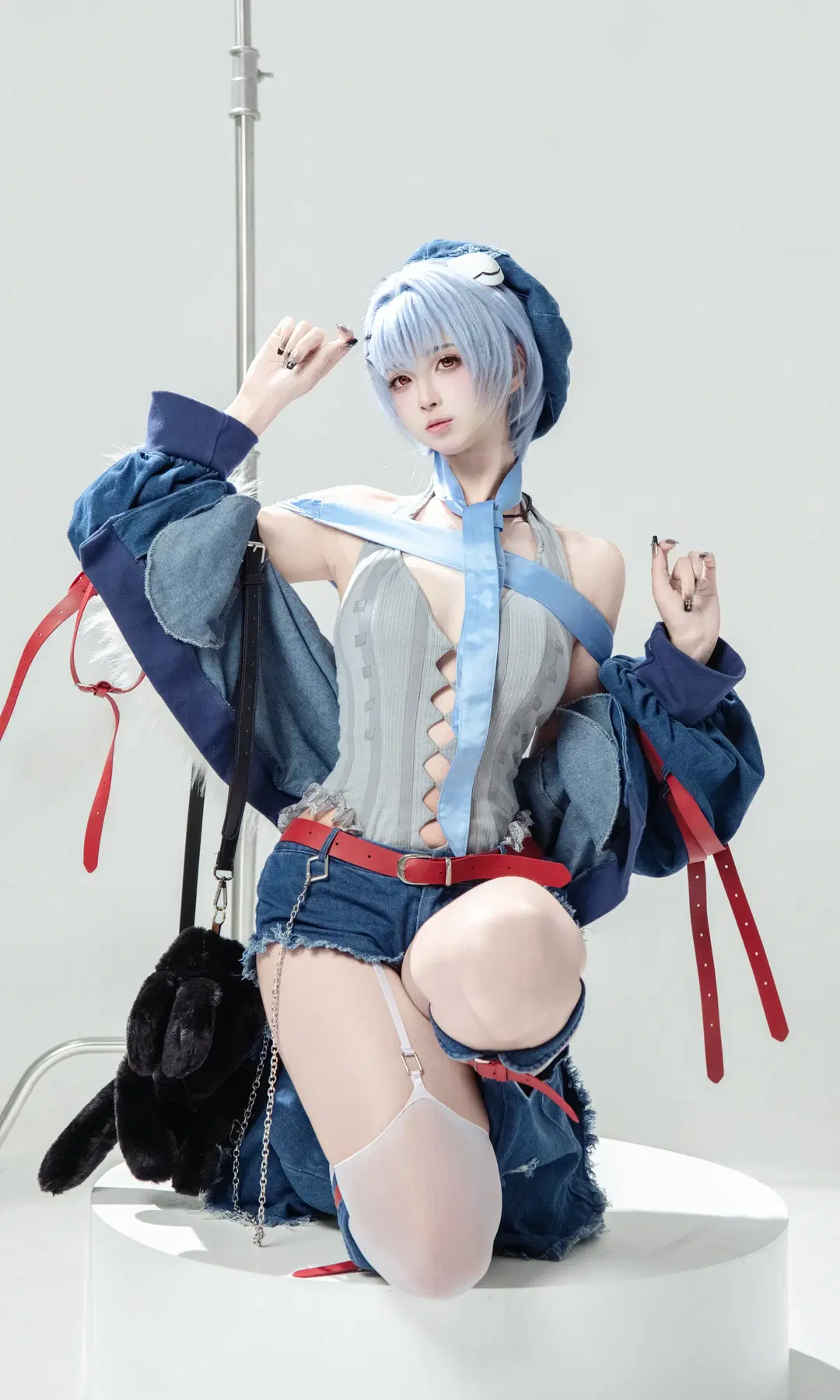 【绫波丽cos】EVA摇滚风，白棚里的另一面 - 雪漠漠漠丶 - 第3张