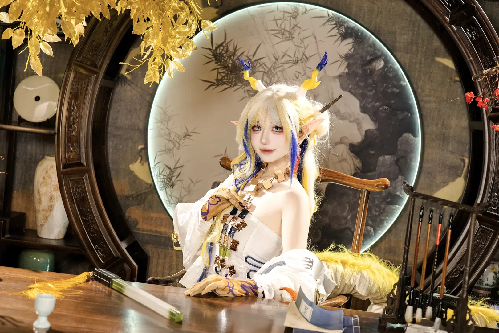 [Shu cosplay] Arknights Traditional Style Look: Shoot Details Log by 雪漠漠漠丶 - Image 3