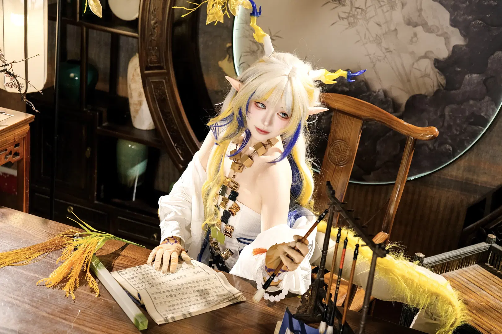 [Shu cosplay] Arknights Traditional Style Look: Shoot Details Log by 雪漠漠漠丶 - Image 4