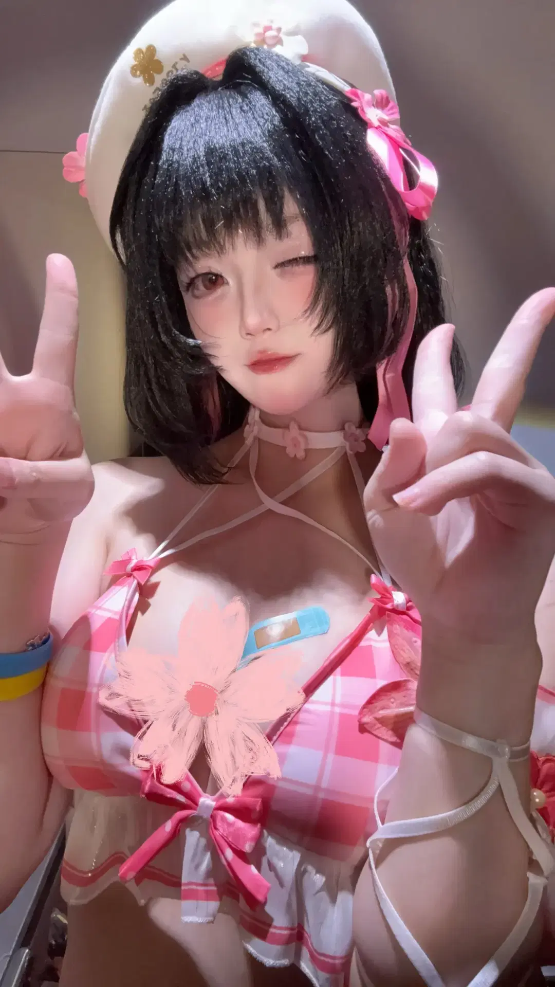 鸣潮, 千咲cos, 次元依, 二次元泳装, 千咲泳装