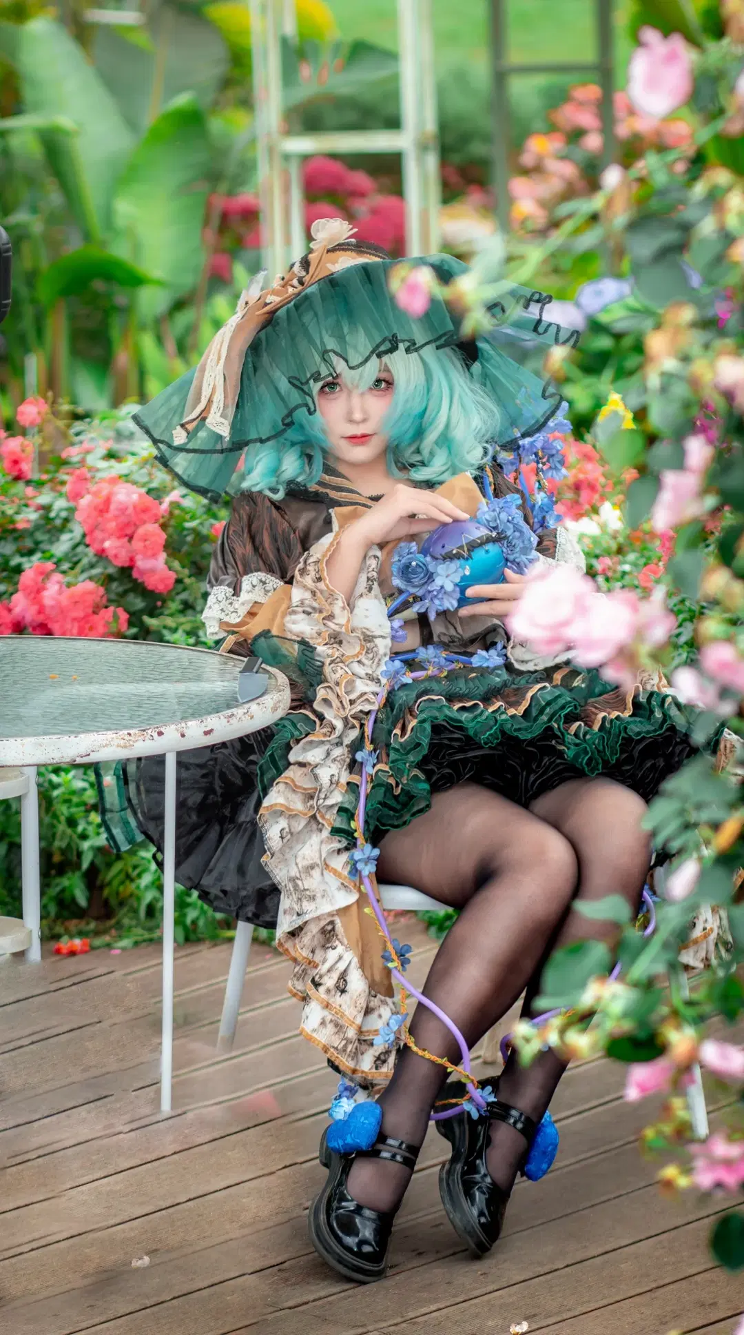 [Komeiji Koishi cosplay] Touhou Project: A Dreamlike Capture in a Hydrangea Sea of flowers photo shoot by hopedal - Image 2