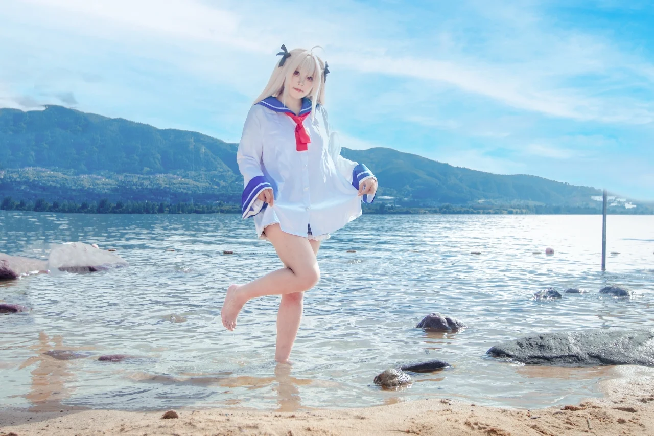 【亚托莉cos】亚托莉我挚爱的时光 水边夏日外景 - hopedal - 第2张