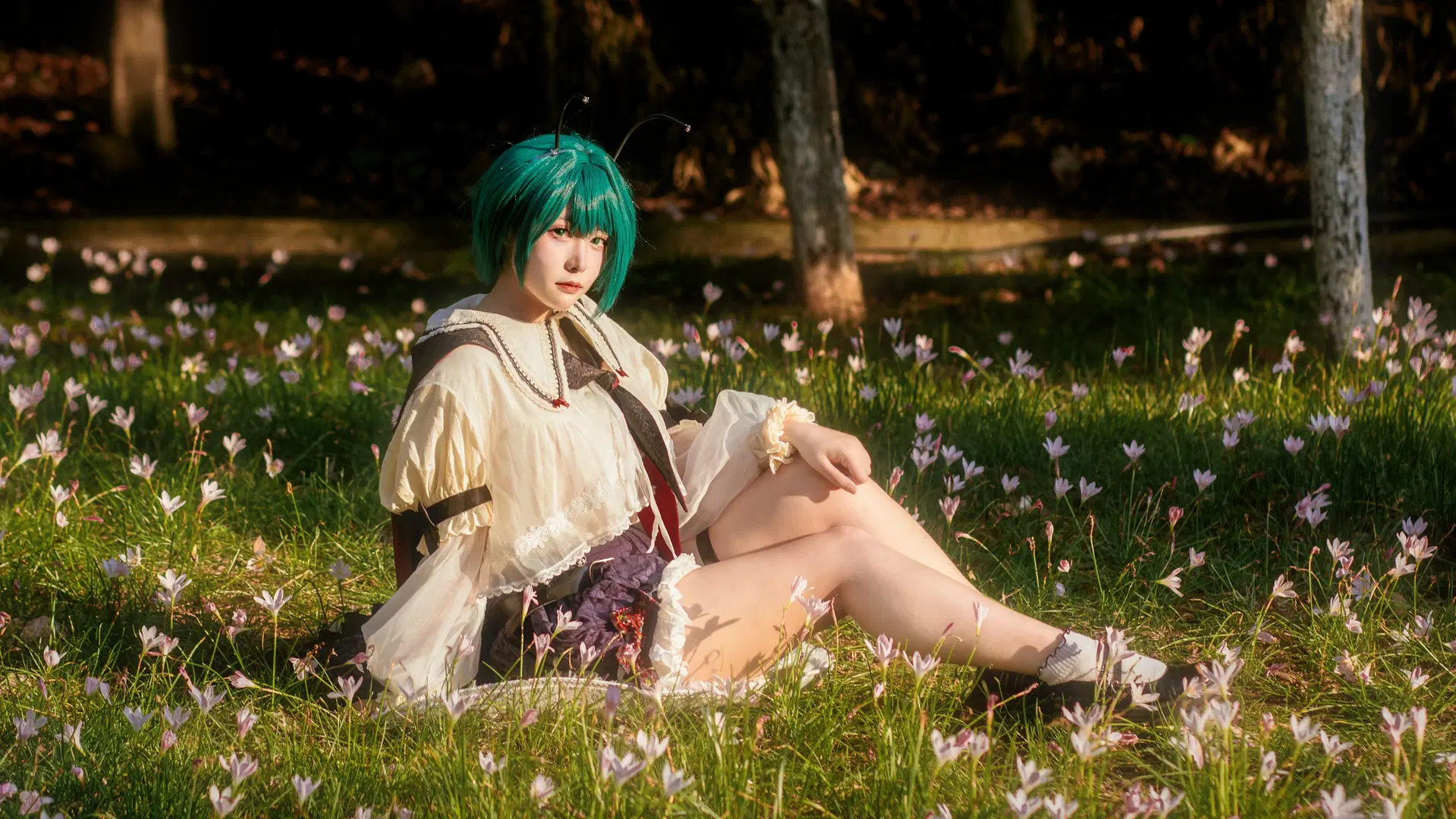【リグル・ナイトバグのコスプレ】『東方Project』暗闇に蠢く光の虫、野外の提灯が紡ぐ幻想夜景 - hopedal - 3枚目