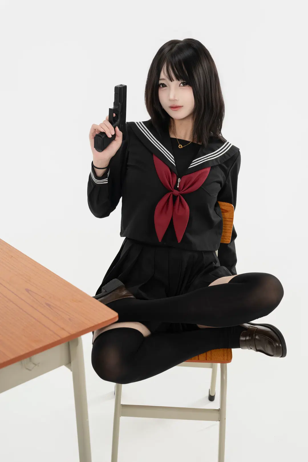 白ホリ日系JK制服ポートレート 雰囲気満点のビジュアル記録 - Takyi柒月 - 6枚目