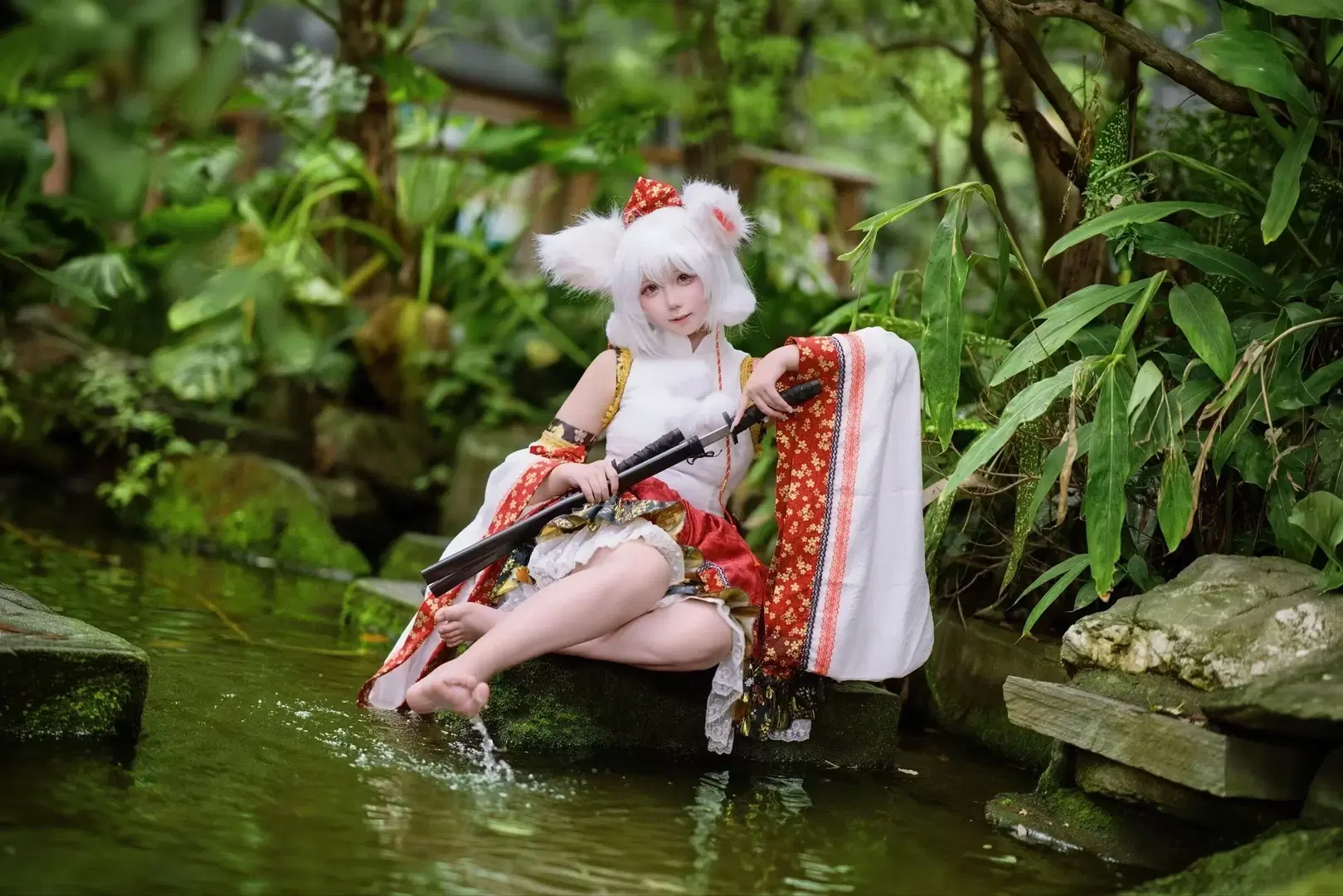 东方Project, 二次元cosplay, 外景摄影, 兽耳娘, 犬走椛cos