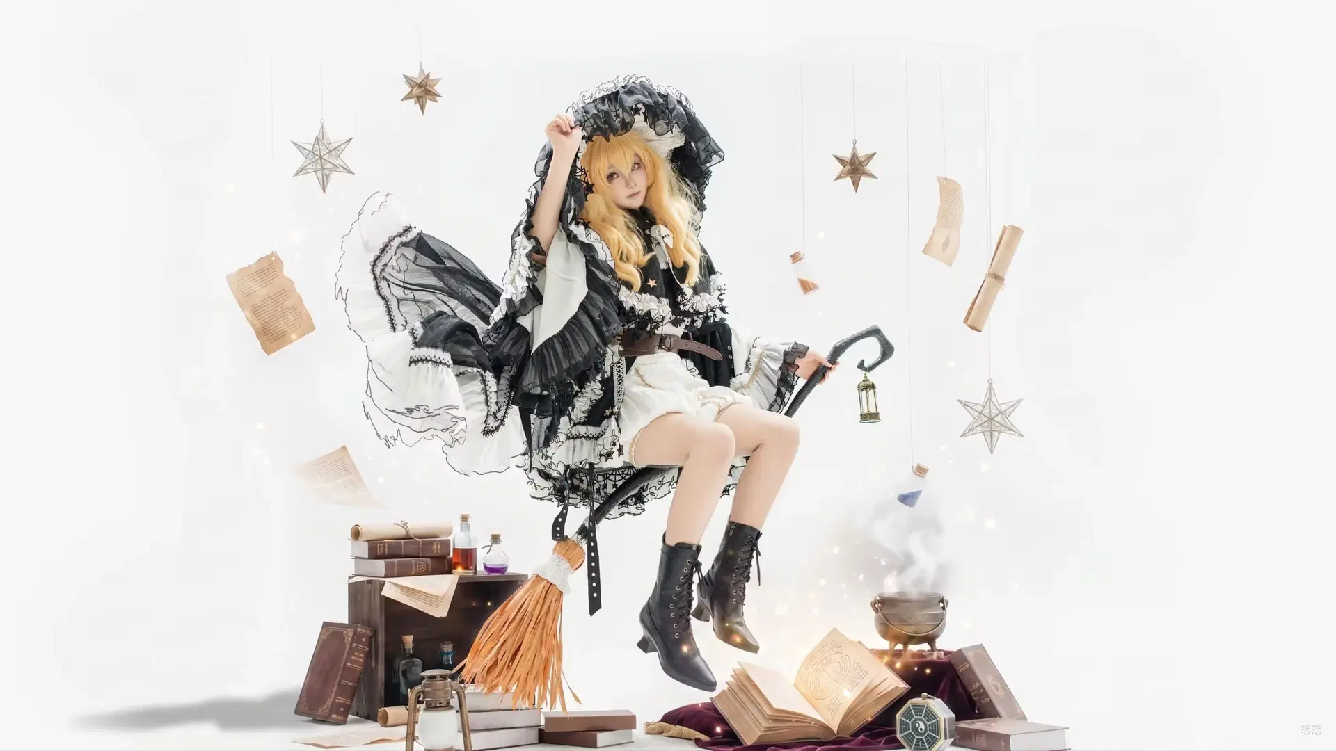 【霧雨魔理沙 コスプレ】白ホリの光と影に舞う自由なる魔法使い - 装gay被打 - 2枚目