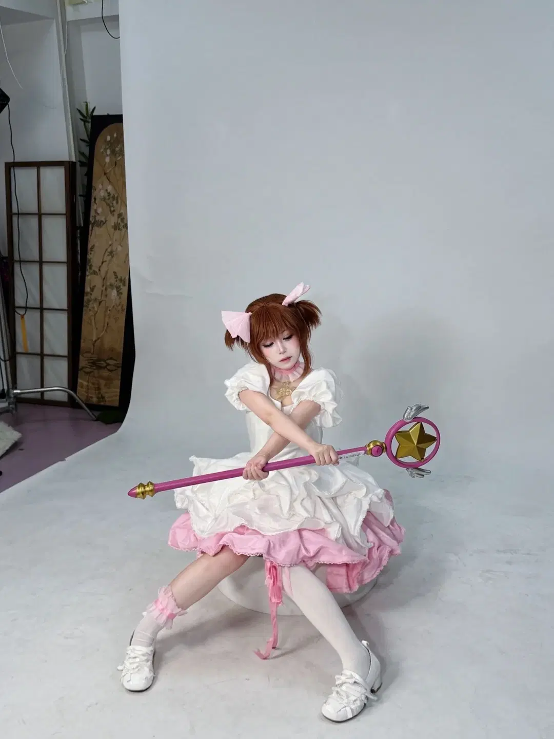 【木之本樱cos】封印解除，魔卡少女樱棚拍记录 - 装gay被打 - 第3张