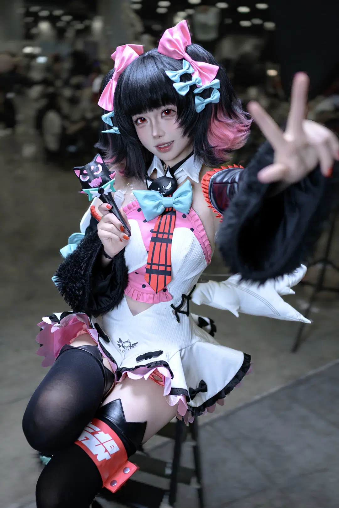 南宫羽cos, 猫系少女, 南宁cos, 丝袜cos, 良牙漫展