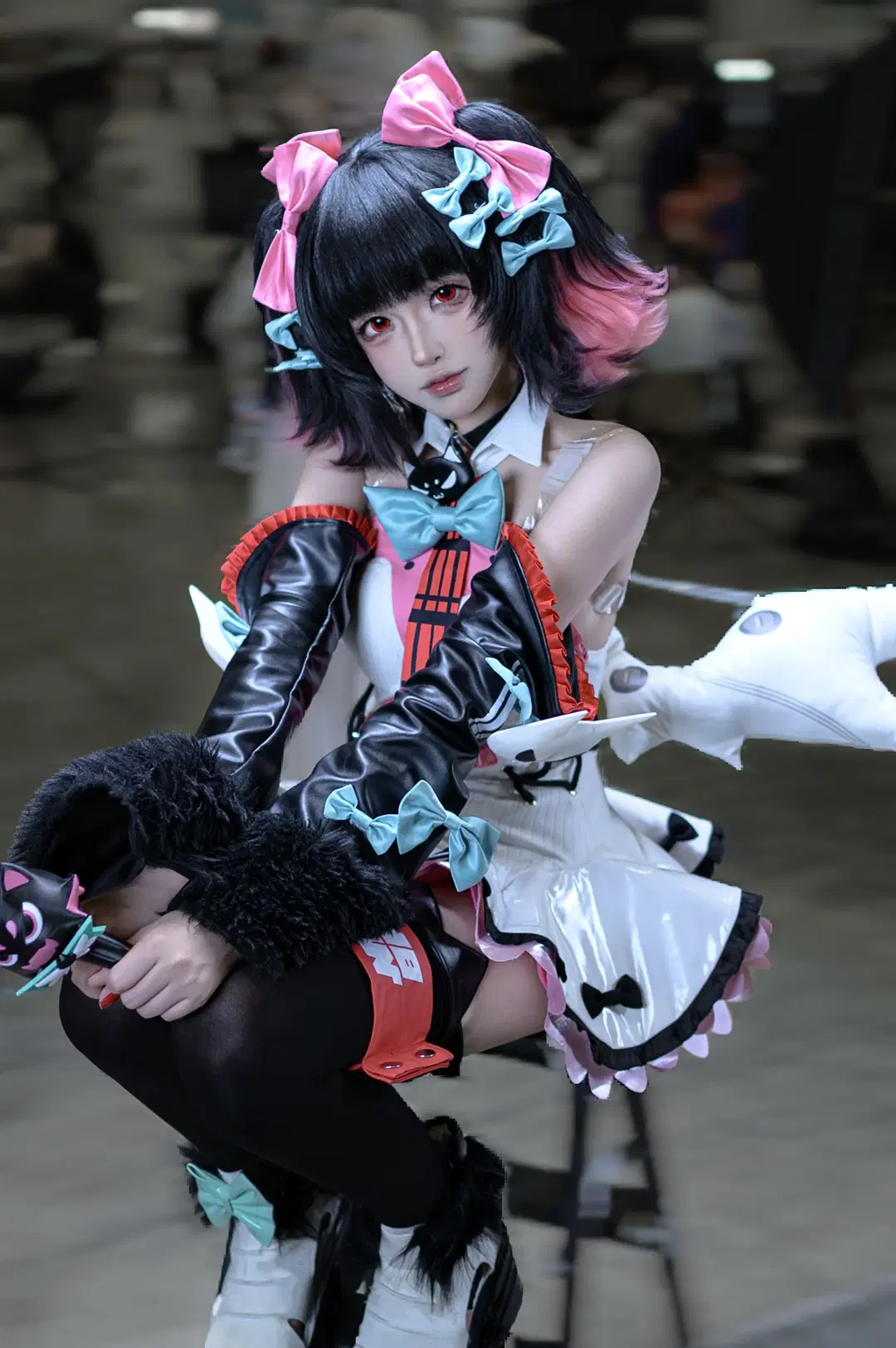【南宮羽コスプレ】良牙夏典の黒ピンク猫系少女 - 面包 - 4枚目