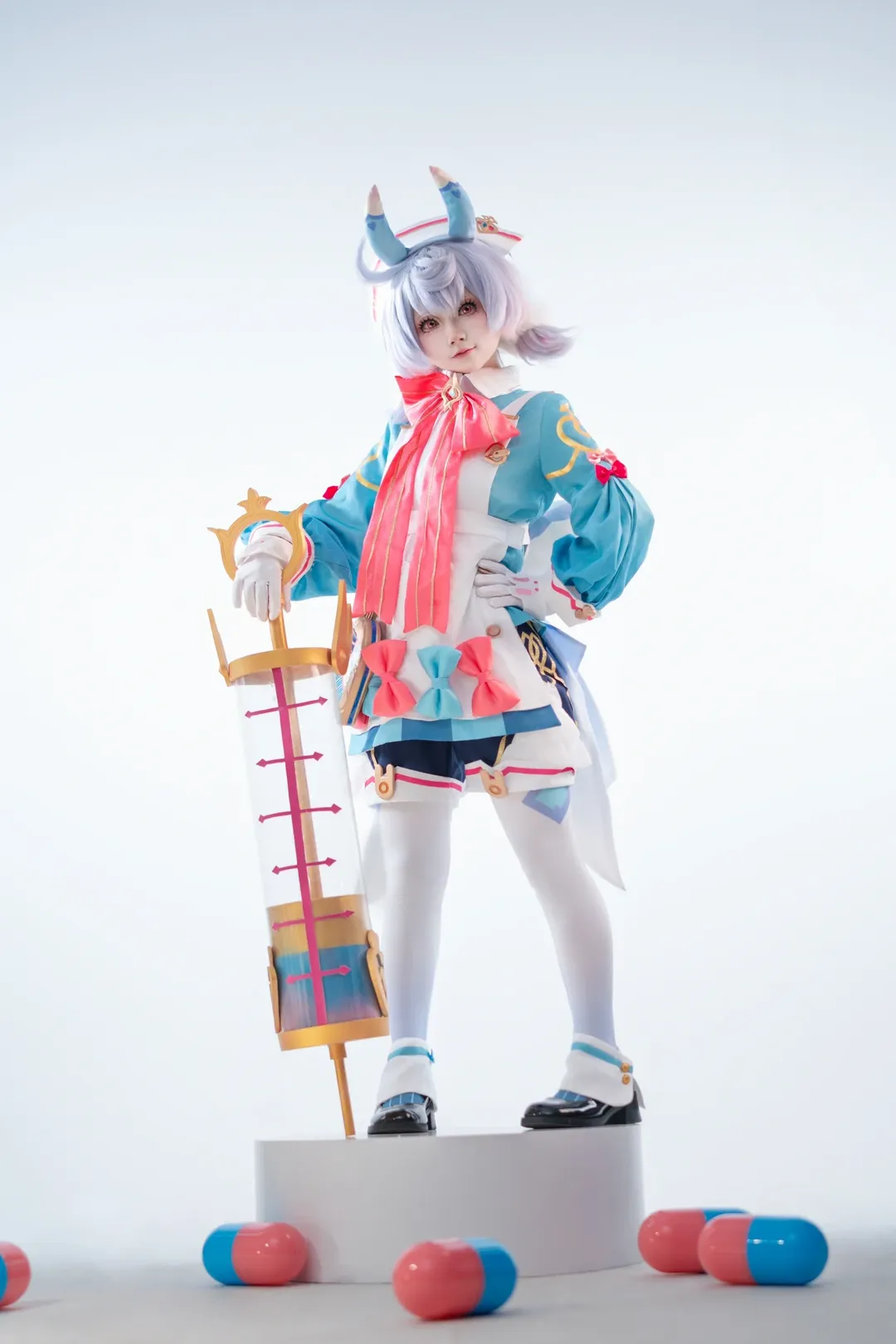 原神, cosplay, 二次元摄影, 希格雯cos, 白丝