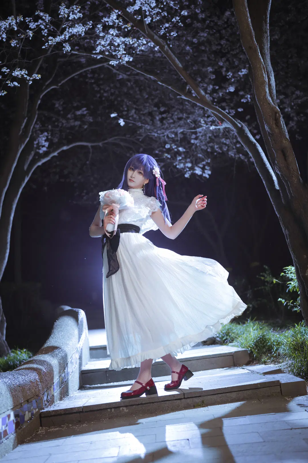 cos正片, Fate, 间桐樱cos, 夜景人像, 间桐樱