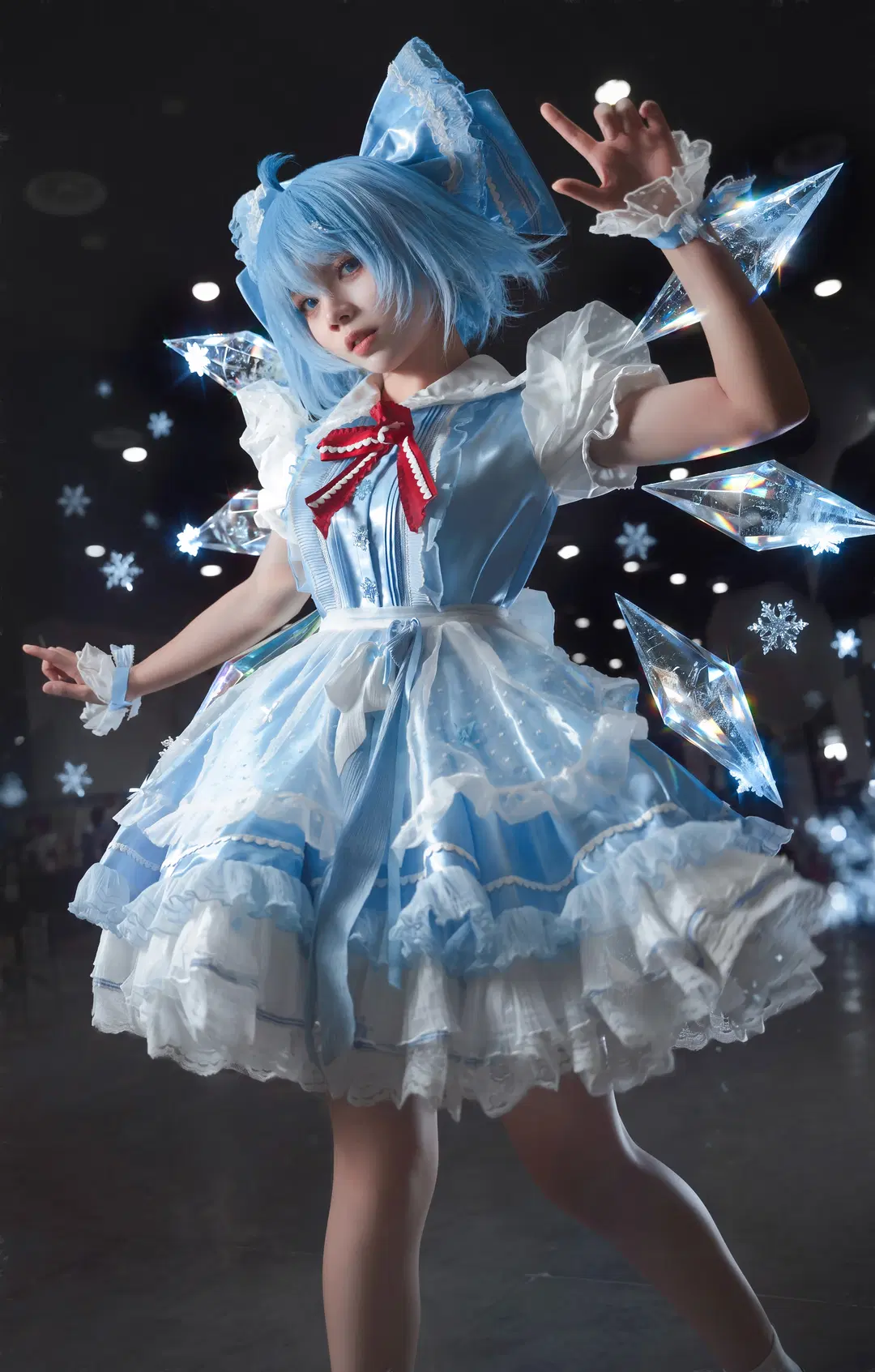 【琪露諾cos】東方porject的冰之妖精，二三次元的魔法碰撞 - 丿蒸蒸鱼 - 第4張