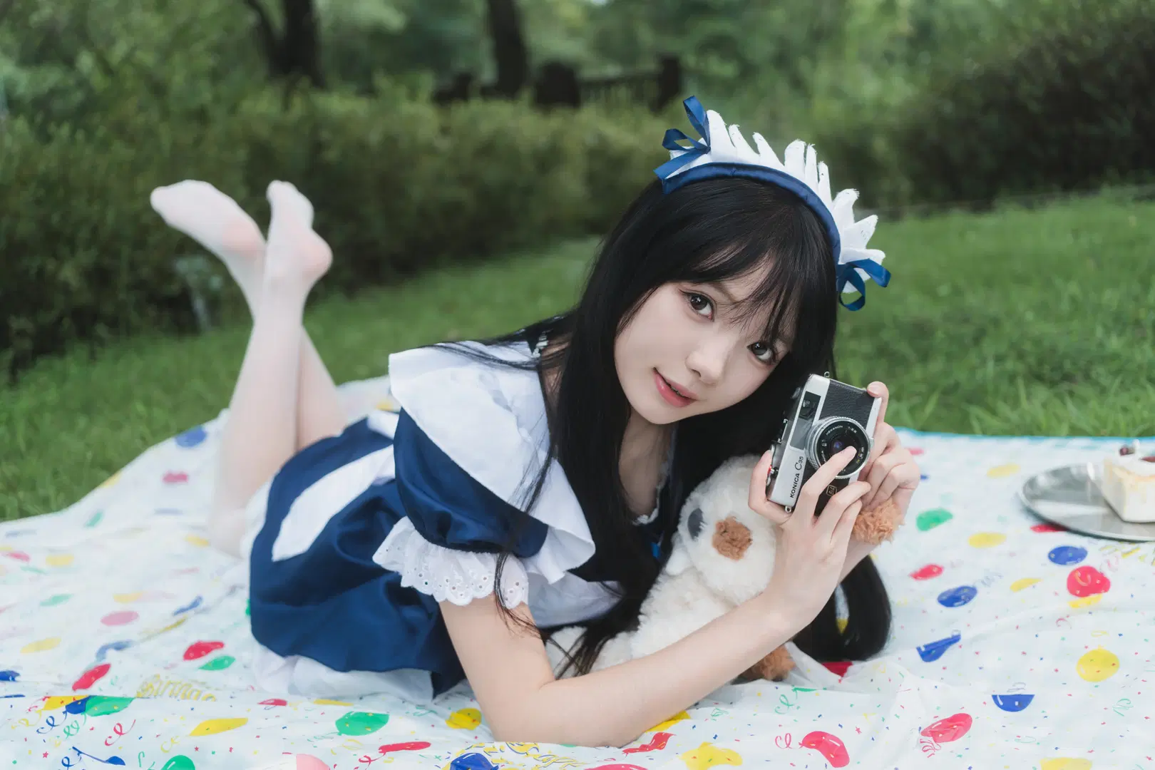 【メイドコスプレ】夏にメイドとピクニック写真撮影：西渓湿地の撮影記録（日系ポートレート・杭州の撮影予約） - 白夜leon - 11枚目