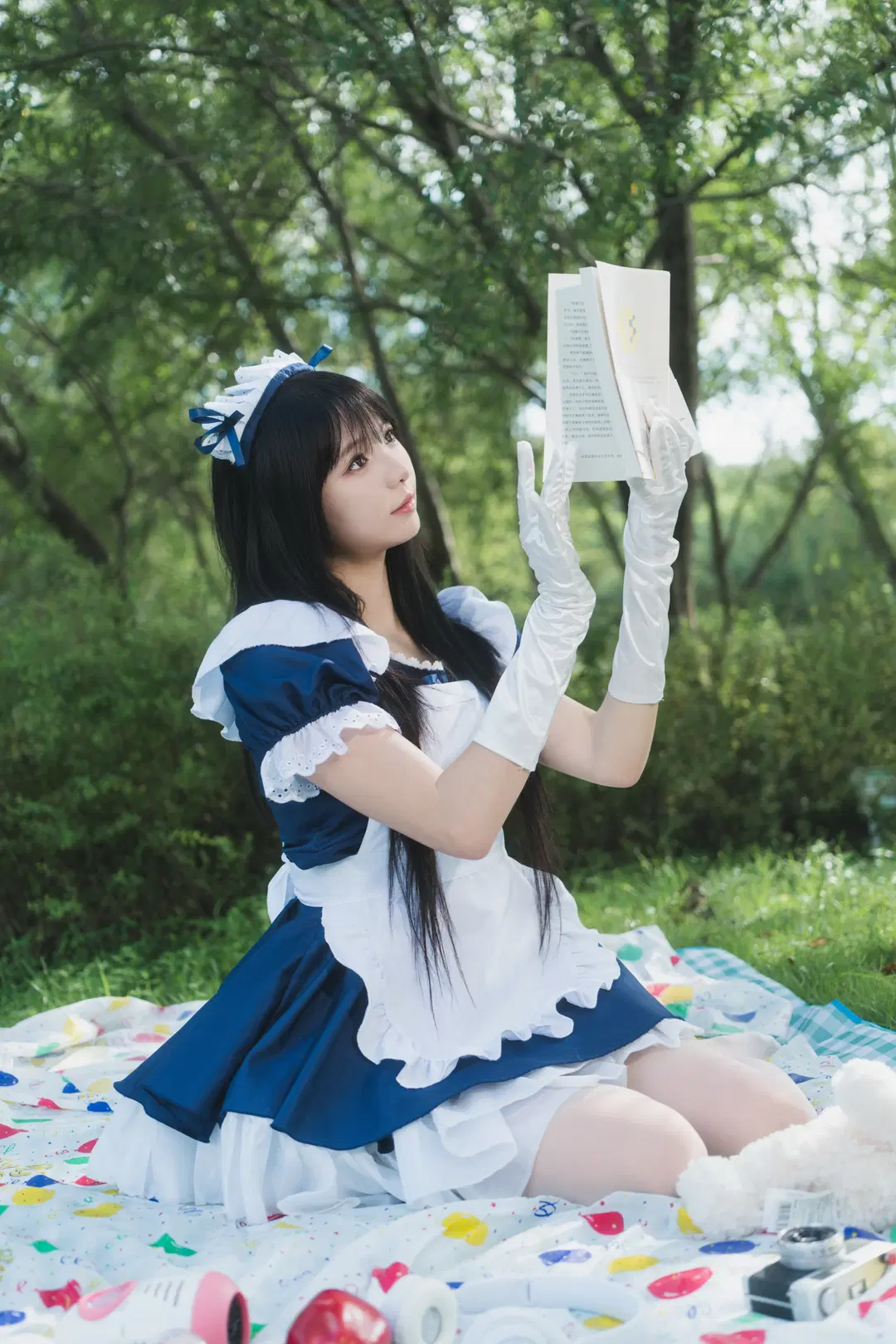 【メイドコスプレ】夏にメイドとピクニック写真撮影：西渓湿地の撮影記録（日系ポートレート・杭州の撮影予約） - 白夜leon - 3枚目