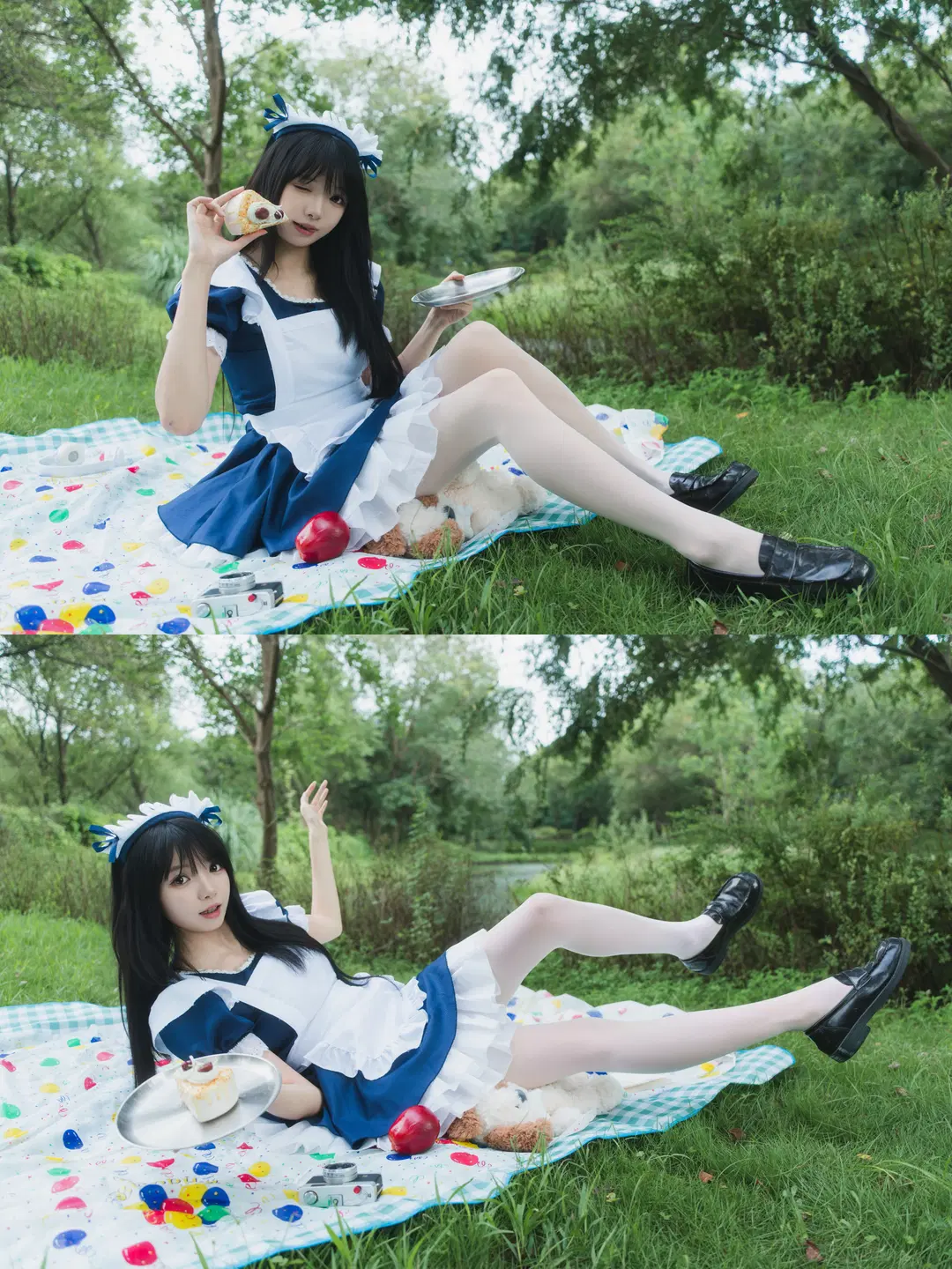 【メイドコスプレ】夏にメイドとピクニック写真撮影：西渓湿地の撮影記録（日系ポートレート・杭州の撮影予約） - 白夜leon - 4枚目