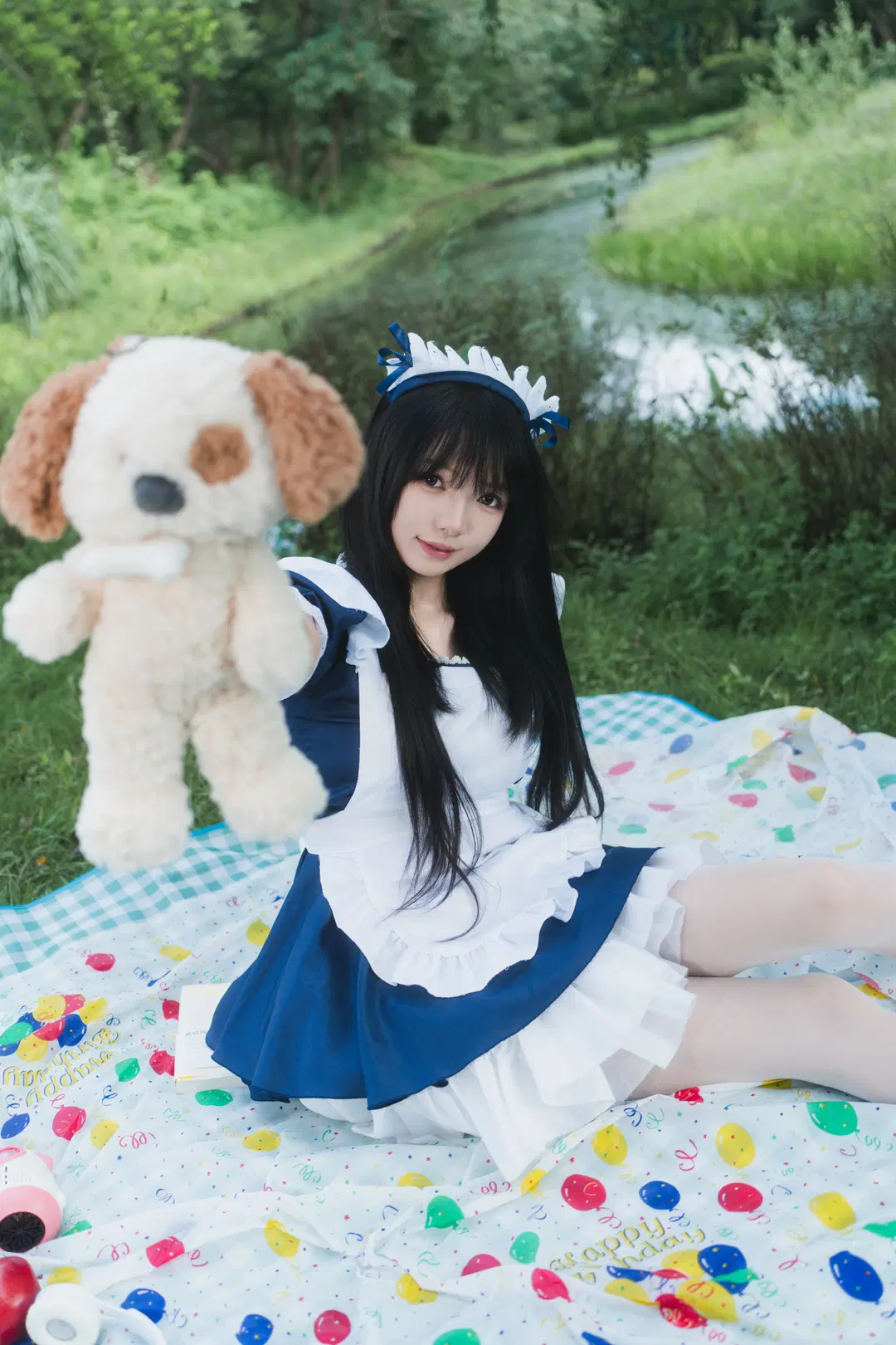【メイドコスプレ】夏にメイドとピクニック写真撮影：西渓湿地の撮影記録（日系ポートレート・杭州の撮影予約） - 白夜leon - 5枚目