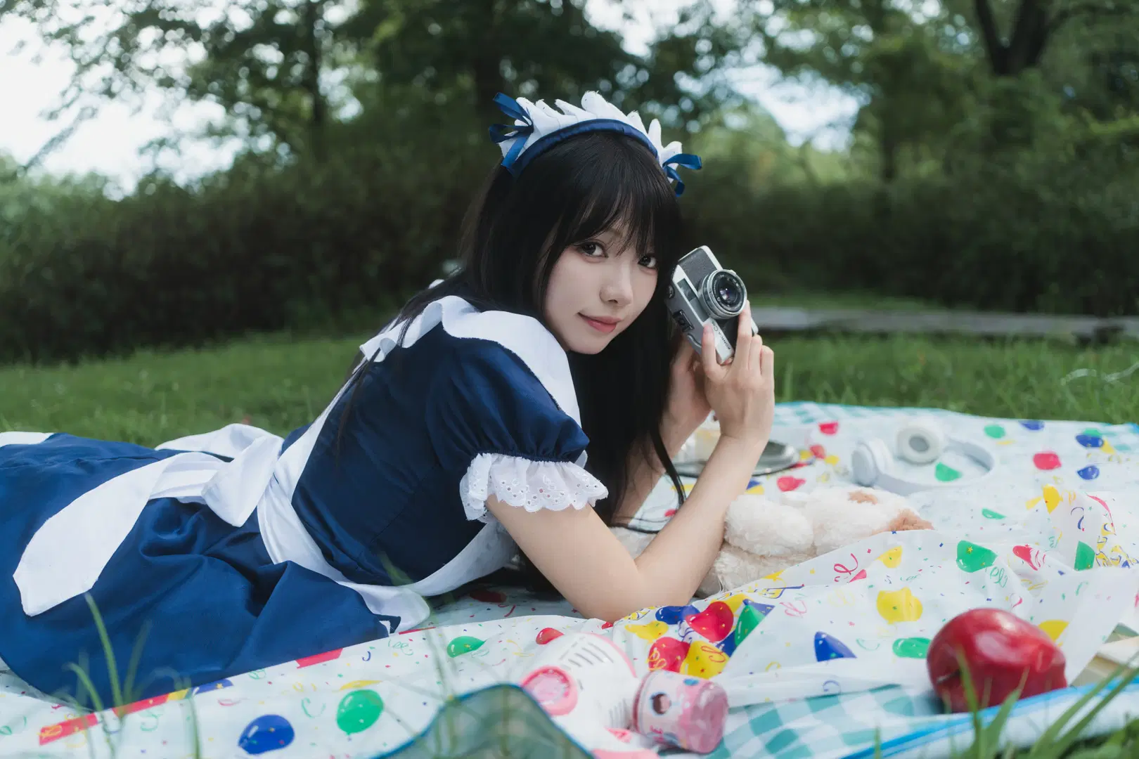【メイドコスプレ】夏にメイドとピクニック写真撮影：西渓湿地の撮影記録（日系ポートレート・杭州の撮影予約） - 白夜leon - 7枚目