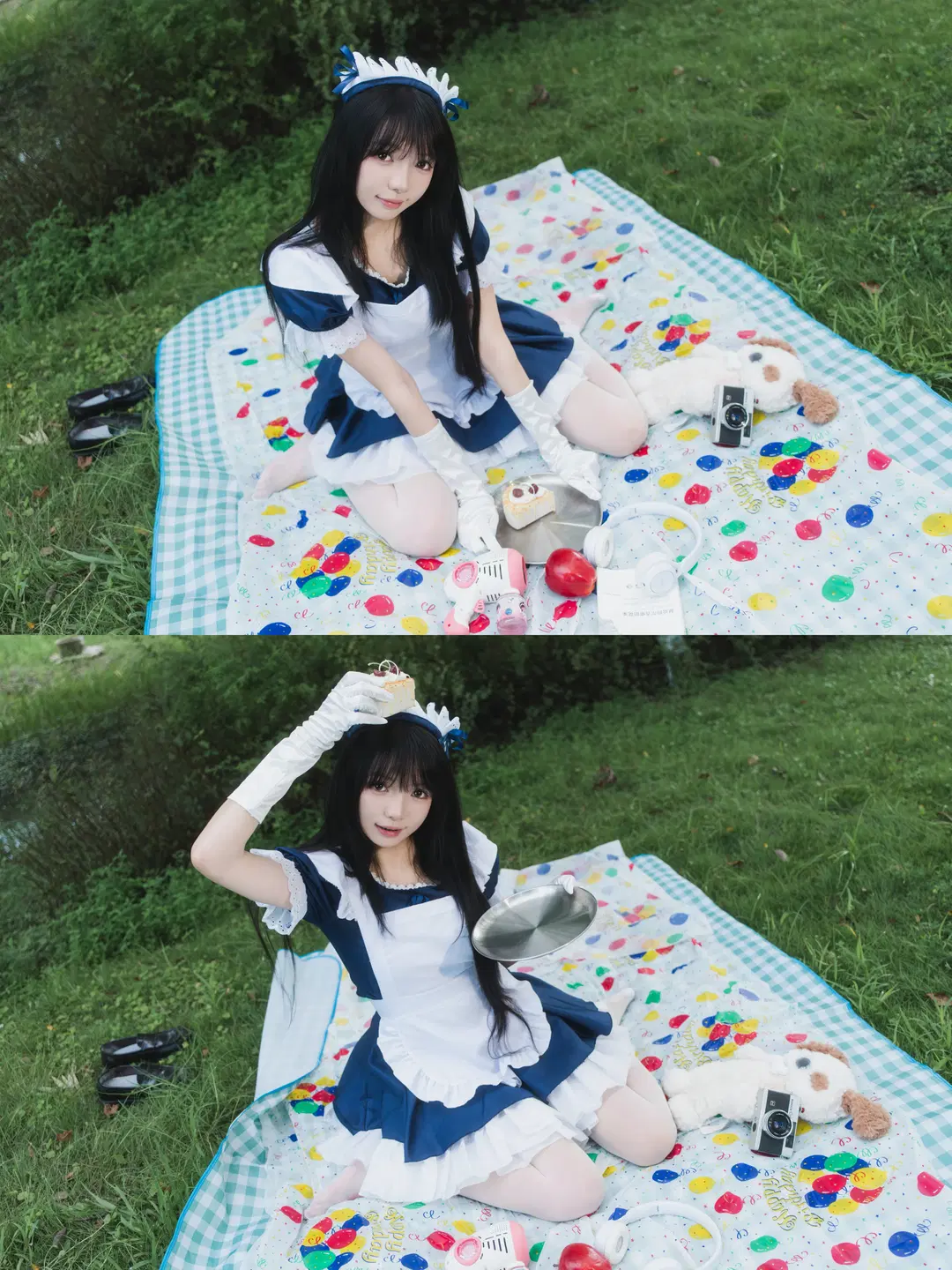 【メイドコスプレ】夏にメイドとピクニック写真撮影：西渓湿地の撮影記録（日系ポートレート・杭州の撮影予約） - 白夜leon - 8枚目