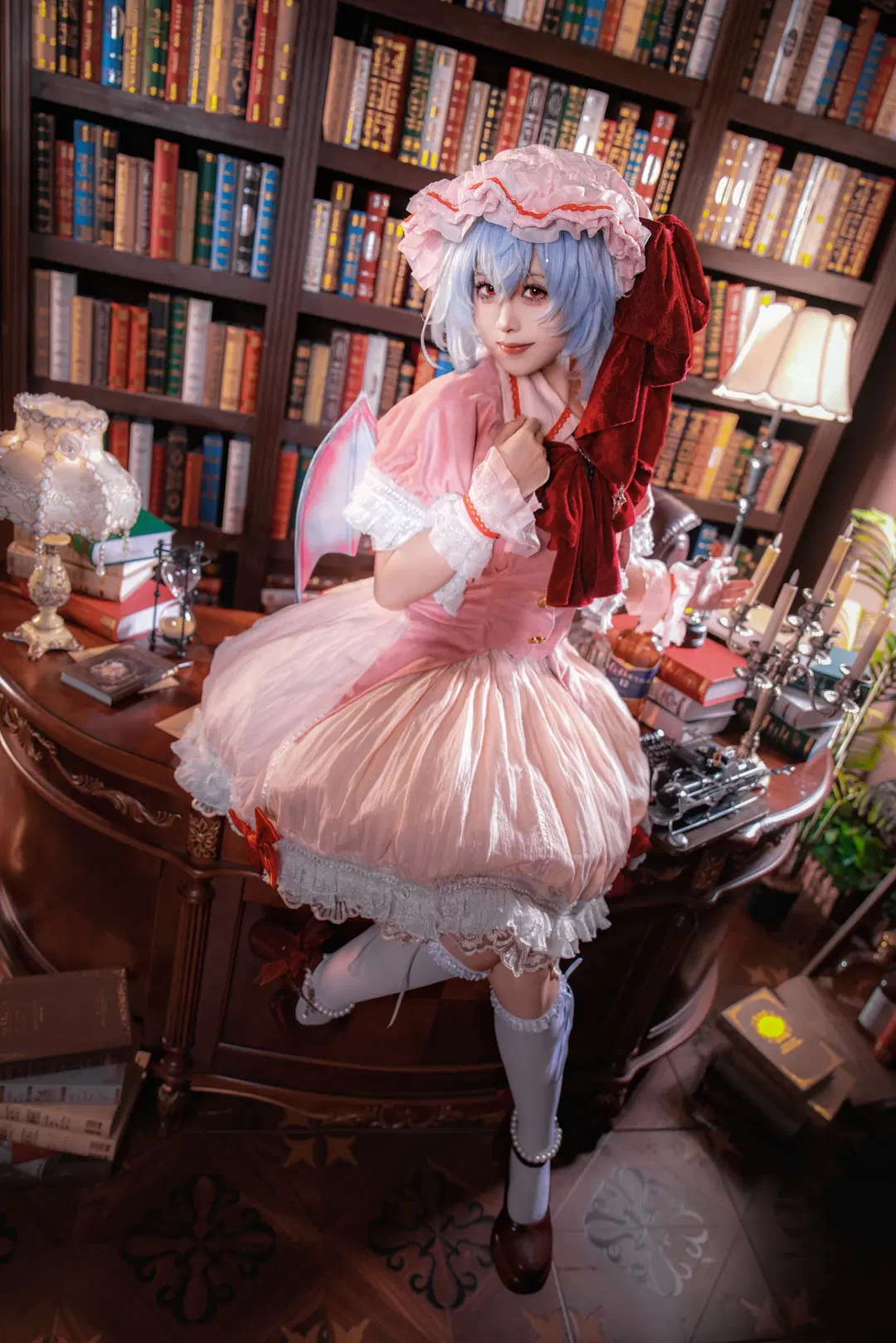 【レミリアコスプレ】東方Project紅魔館に君臨する宵闇のお嬢様 - 雾雨若叶 - 3枚目