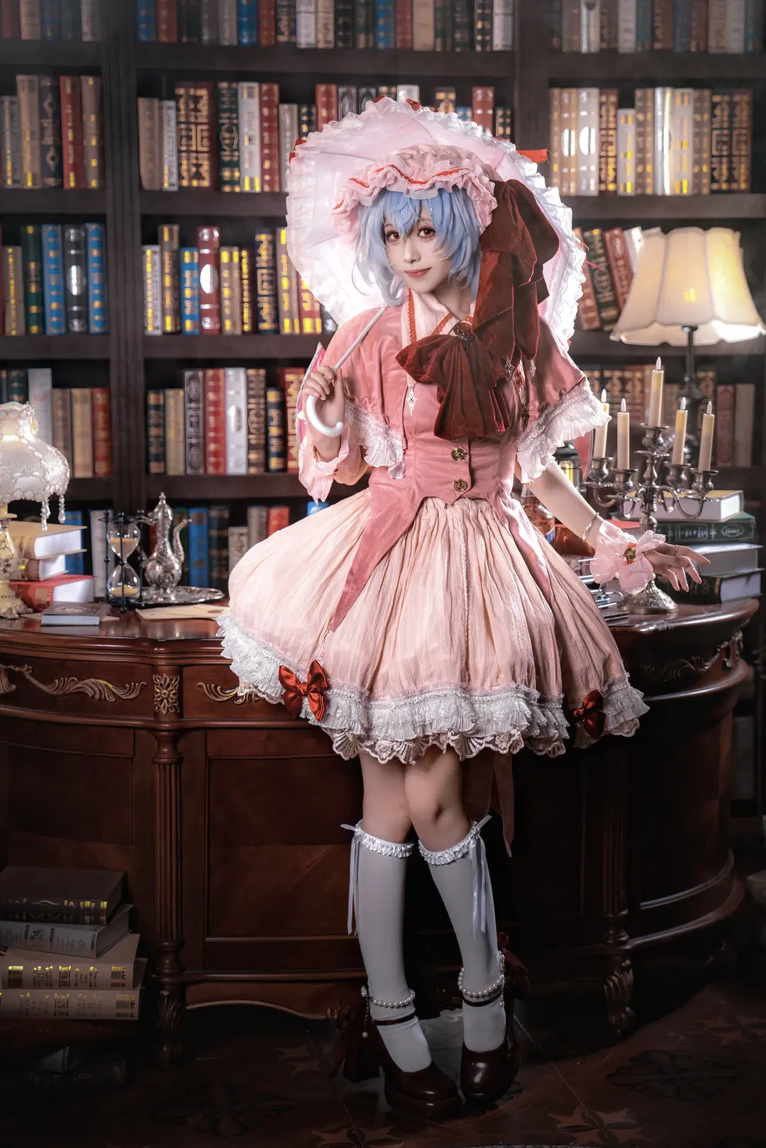 【レミリアコスプレ】東方Project紅魔館に君臨する宵闇のお嬢様 - 雾雨若叶 - 4枚目