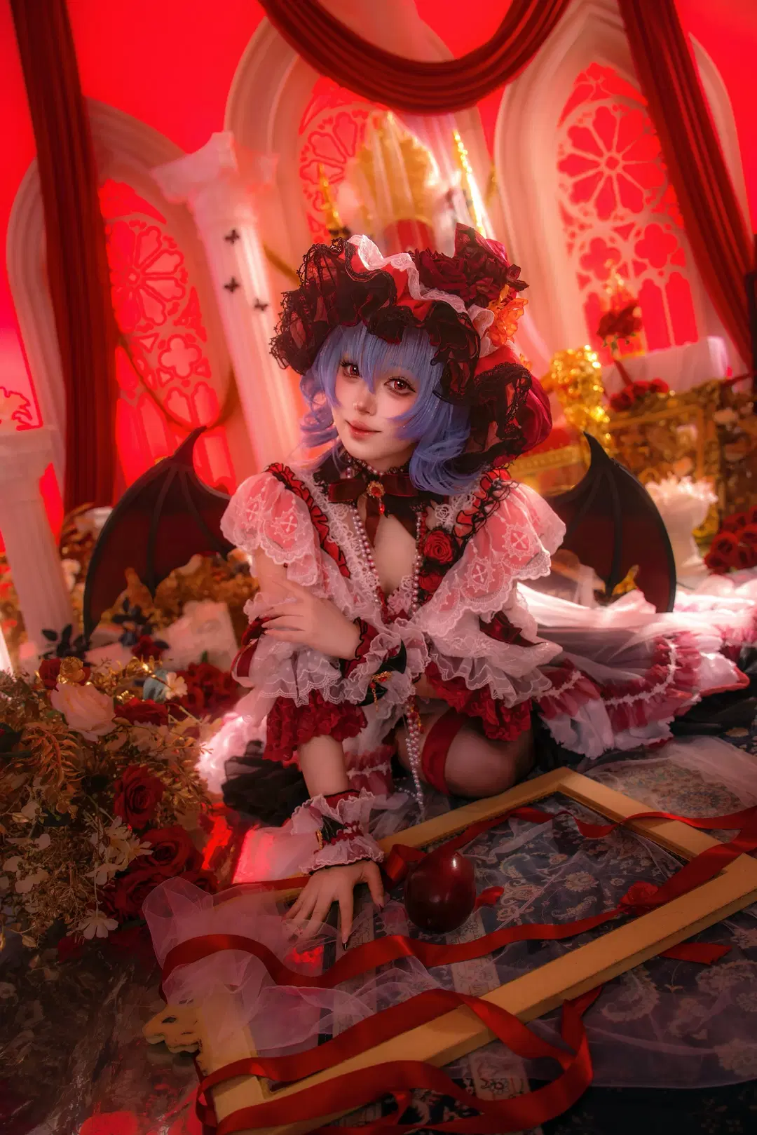 【蕾米莉亚cos】东方Project红魔馆大小姐的华丽哥特之夜 - 雾雨若叶 - 第6张