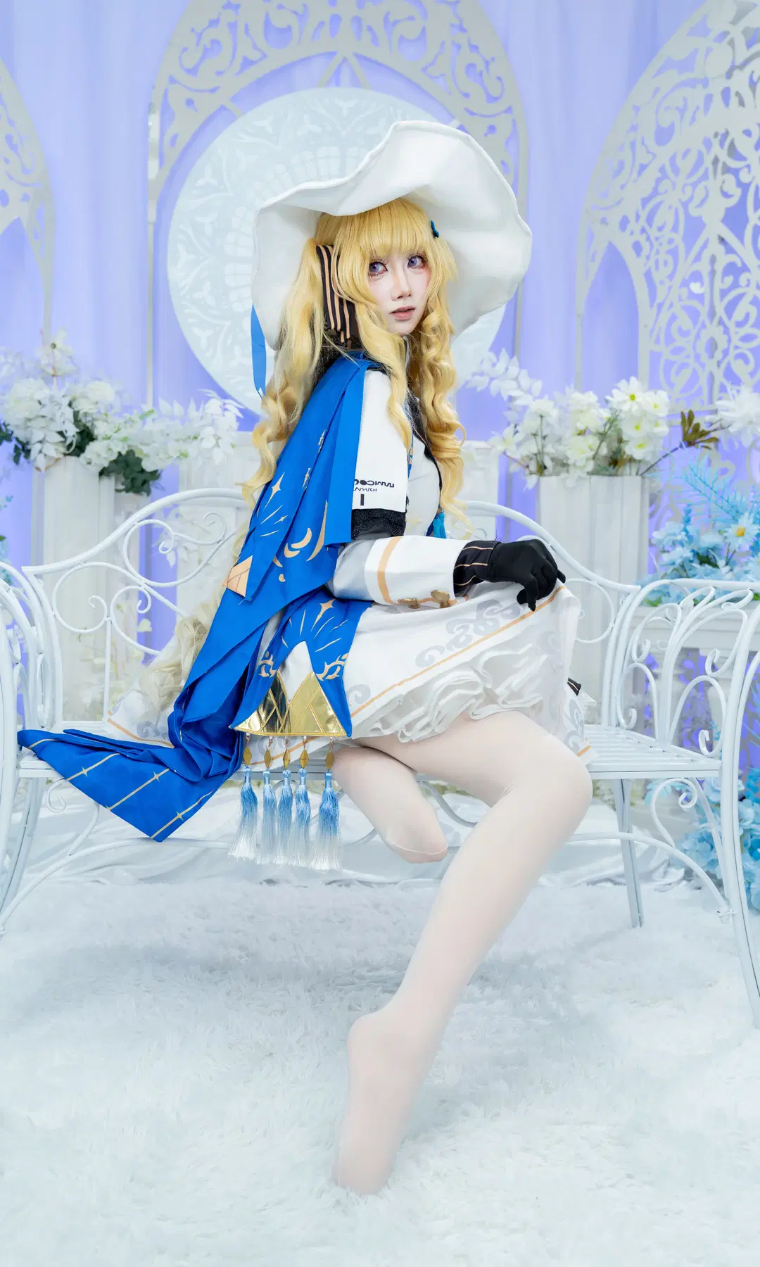Phoebe Cosplay, Wuthering Waves, Anime cosplay, White stockings, Wuthering Waves cosplay