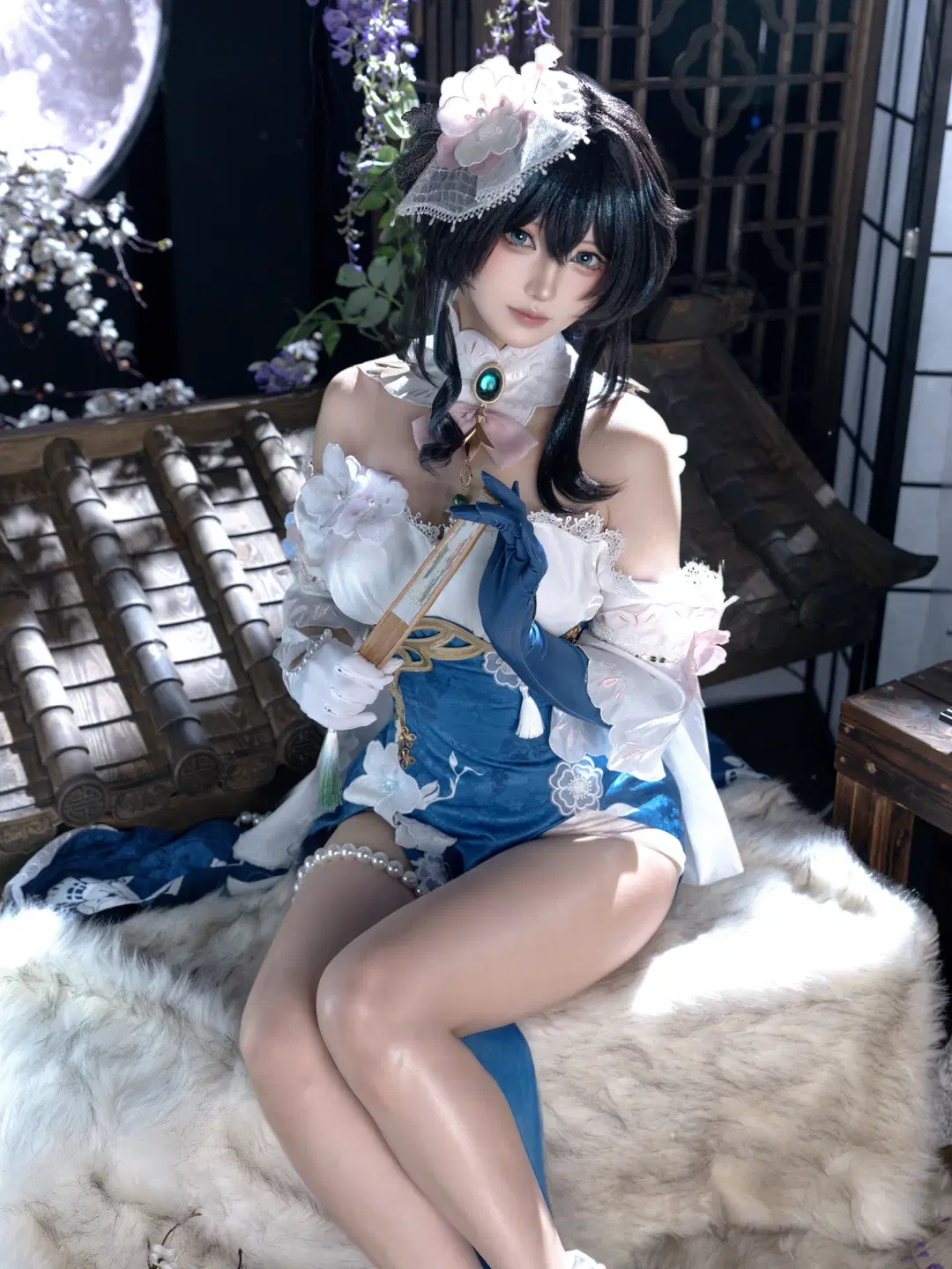 星穹铁道, 二次元cosplay, 阮梅cos, 肉色丝袜, 雪绽梅笺