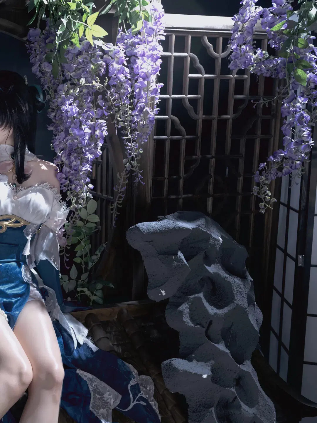 【ルアン・メェイ コスプレ】崩壊：スターレイル 月下と藤の花が織りなす静謐な透明感 - 是_猫呀 - 5枚目