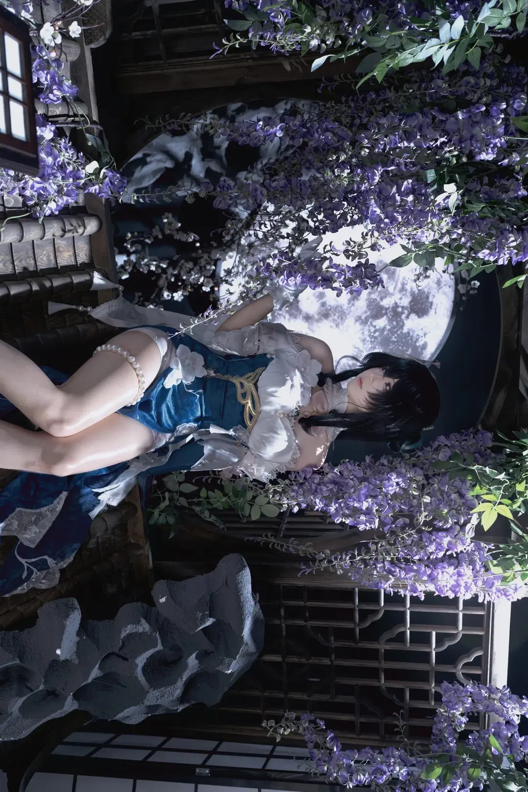 【ルアン・メェイ コスプレ】崩壊：スターレイル 月下と藤の花が織りなす静謐な透明感 - 是_猫呀 - 7枚目