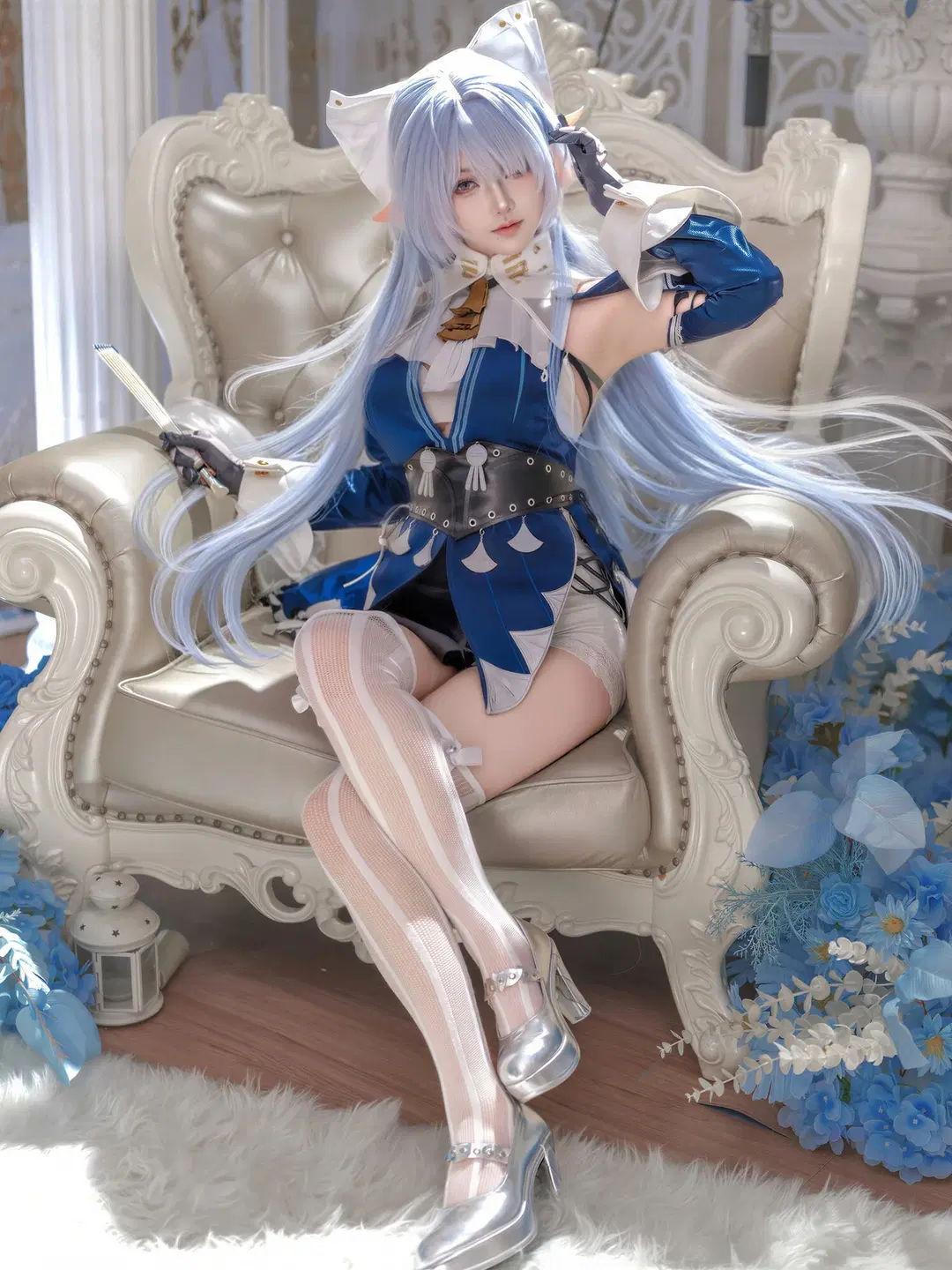 Zenless Zone Zero, Game cosplay, Velina cosplay, Stockings cosplay, Zenless Zone Zero Velina